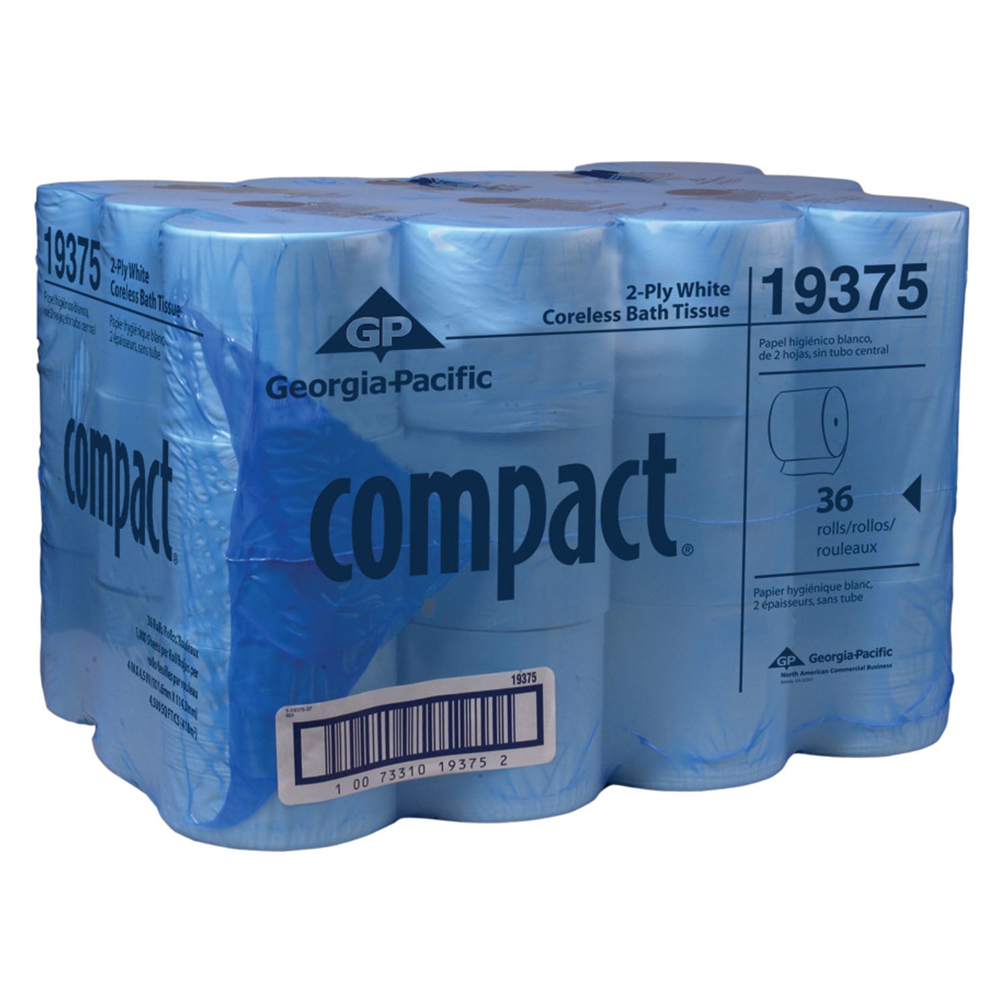 Coreless Bathroom Tissue, 1000 Sheet, 2-Ply, 3.85" x 4.1", 36 rl/cs (28 cs/plt)