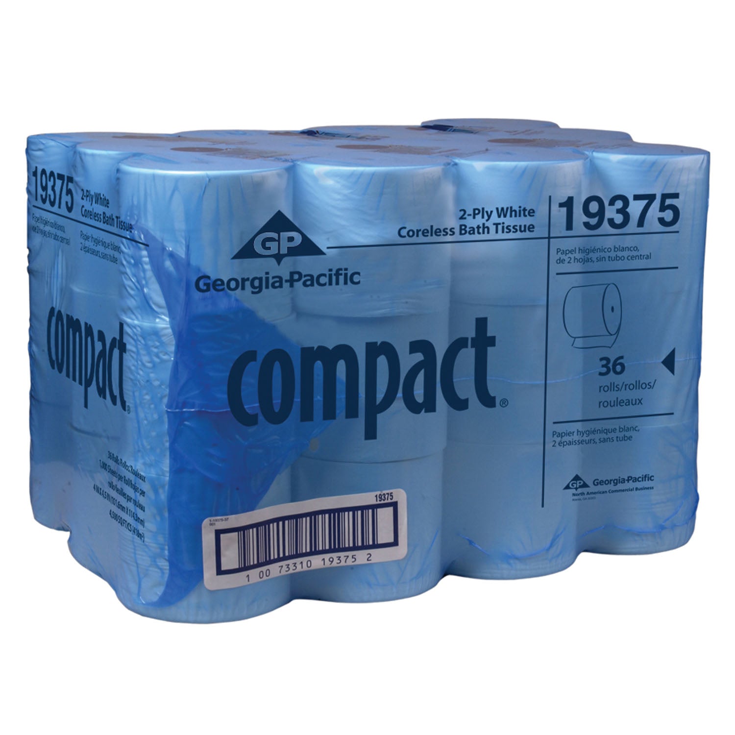 Coreless Bathroom Tissue, 1000 Sheet, 2-Ply, 3.85" x 4.1", 36 rl/cs (28 cs/plt)