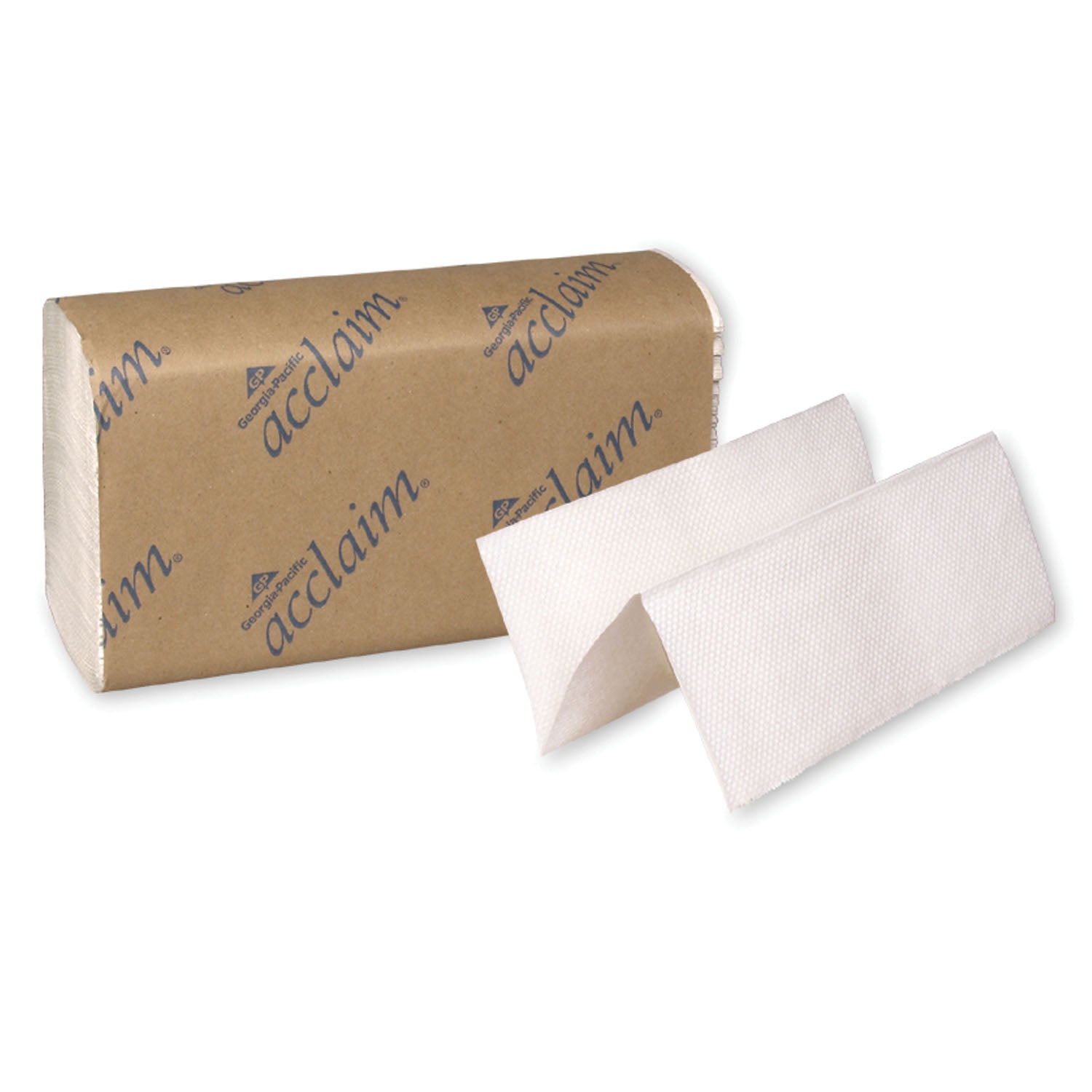 Multifold Towels, Paper Band, White, 9_" x 9_", 250 ct/pk, 16 pk/cs (150 cs/plt)