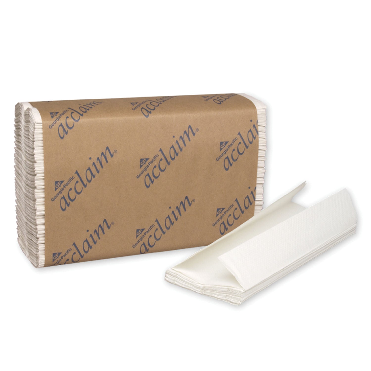 C-Fold Paper Towels, Paper Band, White, 10_" x 13_" Sheets, 240 ct/pk, 10 pk/cs