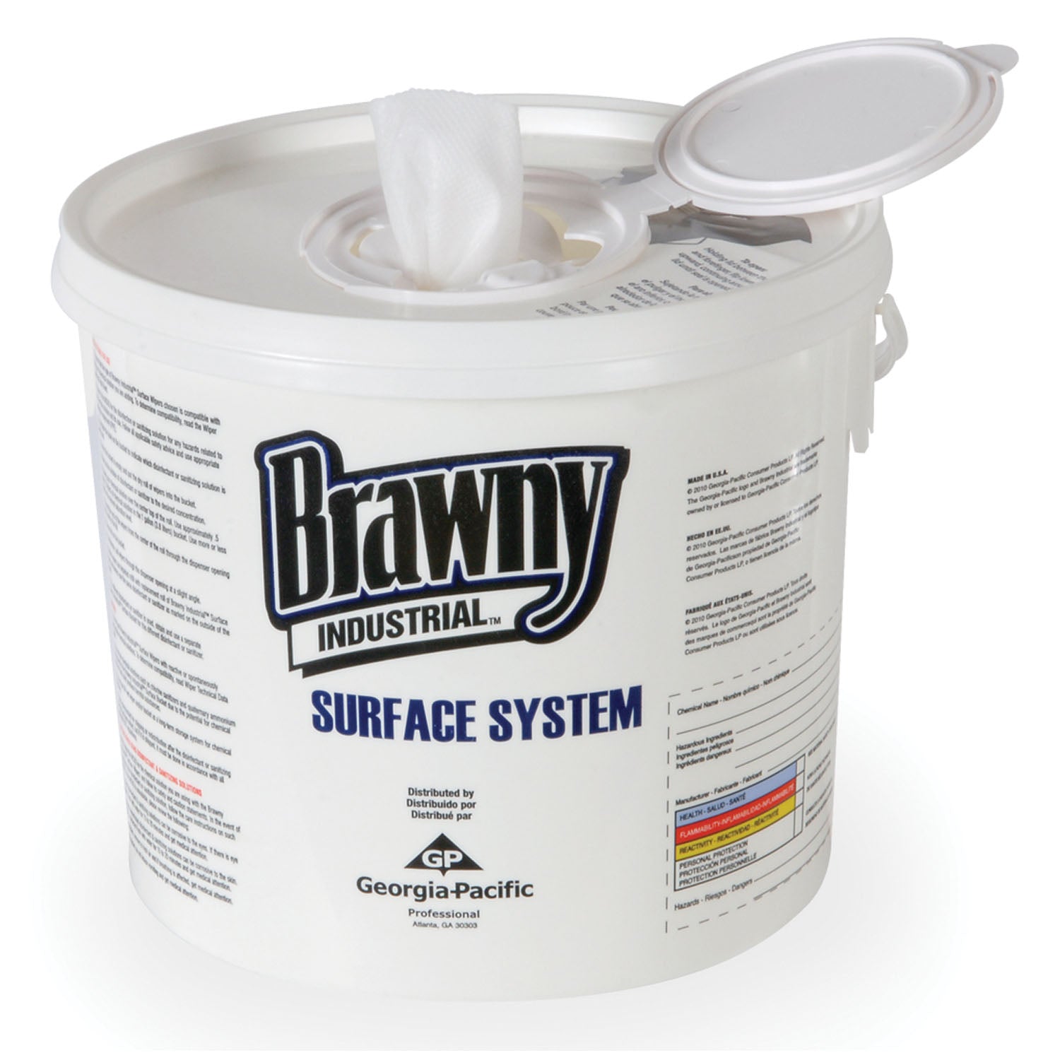 Brawny Industrial Surface System Wiper, White, 12" x 12", 6/cs (Item on Manufacturer Backorder - Inventory Limited when Available)