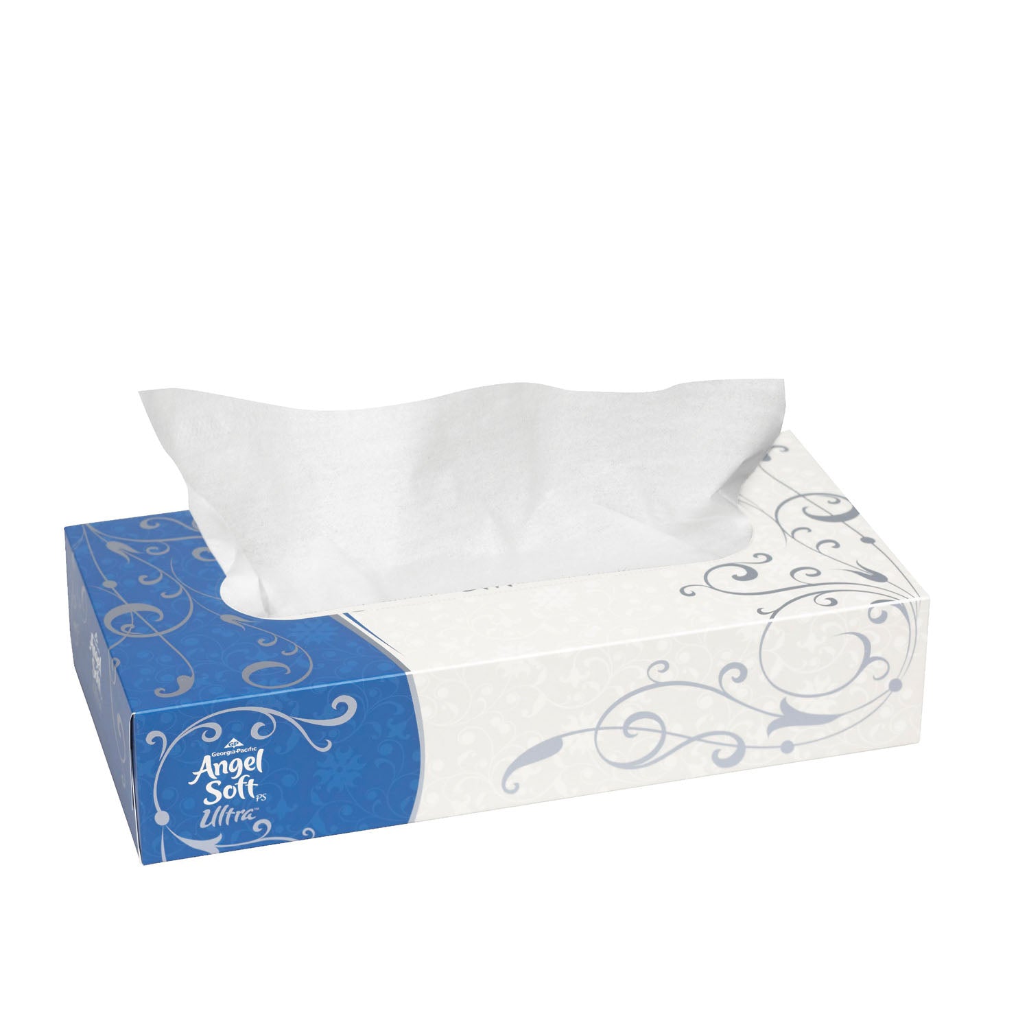 Flat Facial Tissue, 8.8"x7.4",  125/bx, 30 bx/cs