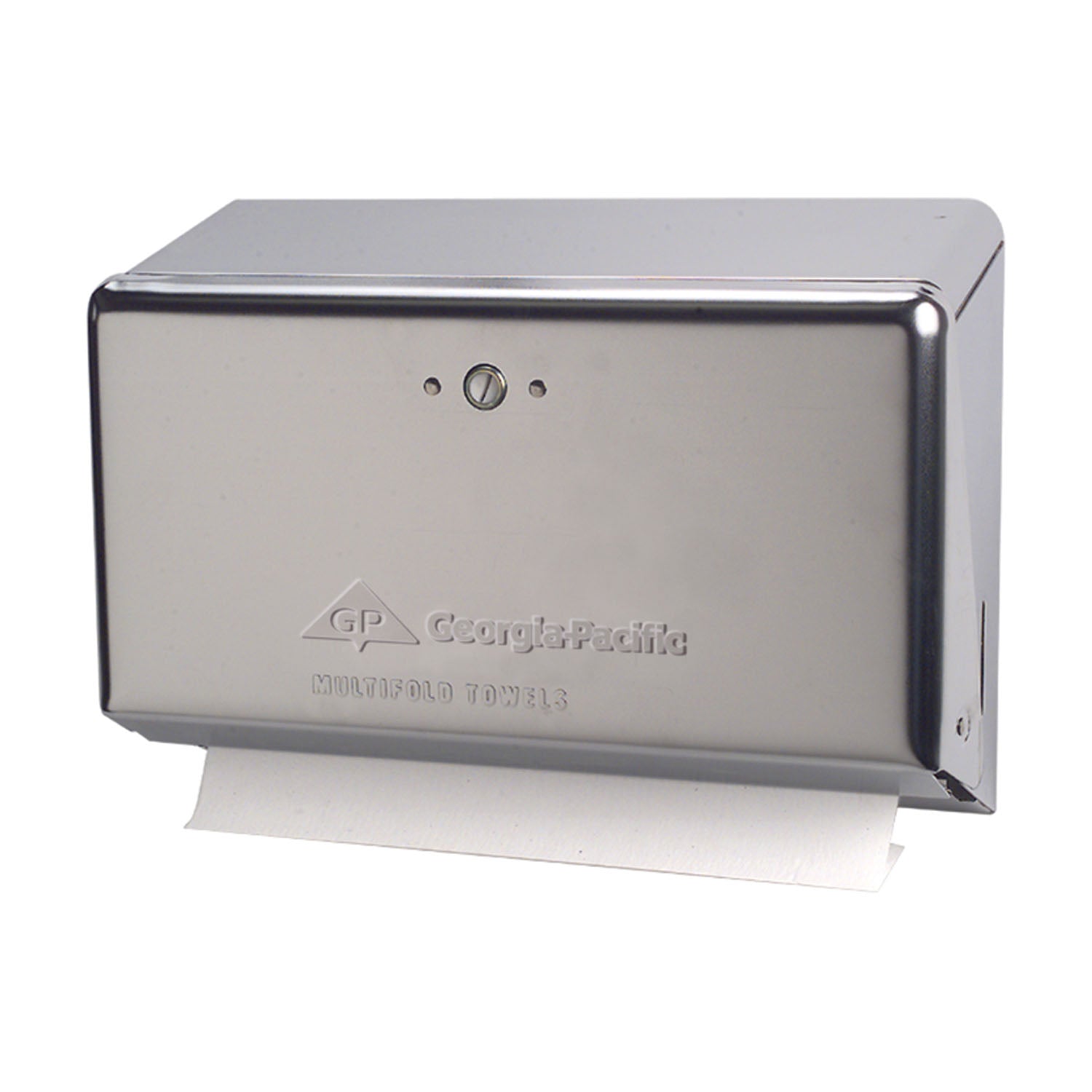 Chrome Multifold Space Saver Towel Dispenser, 4_"W x 11.63"D x 8_"H, 1/cs (CS=EA) (Vendor MOQ 10 CS - Must buy in multiples of 10) (DROP SHIP ONLY)<img align="middle" src="/images/MOQ.png" border="0" title="MOQ">