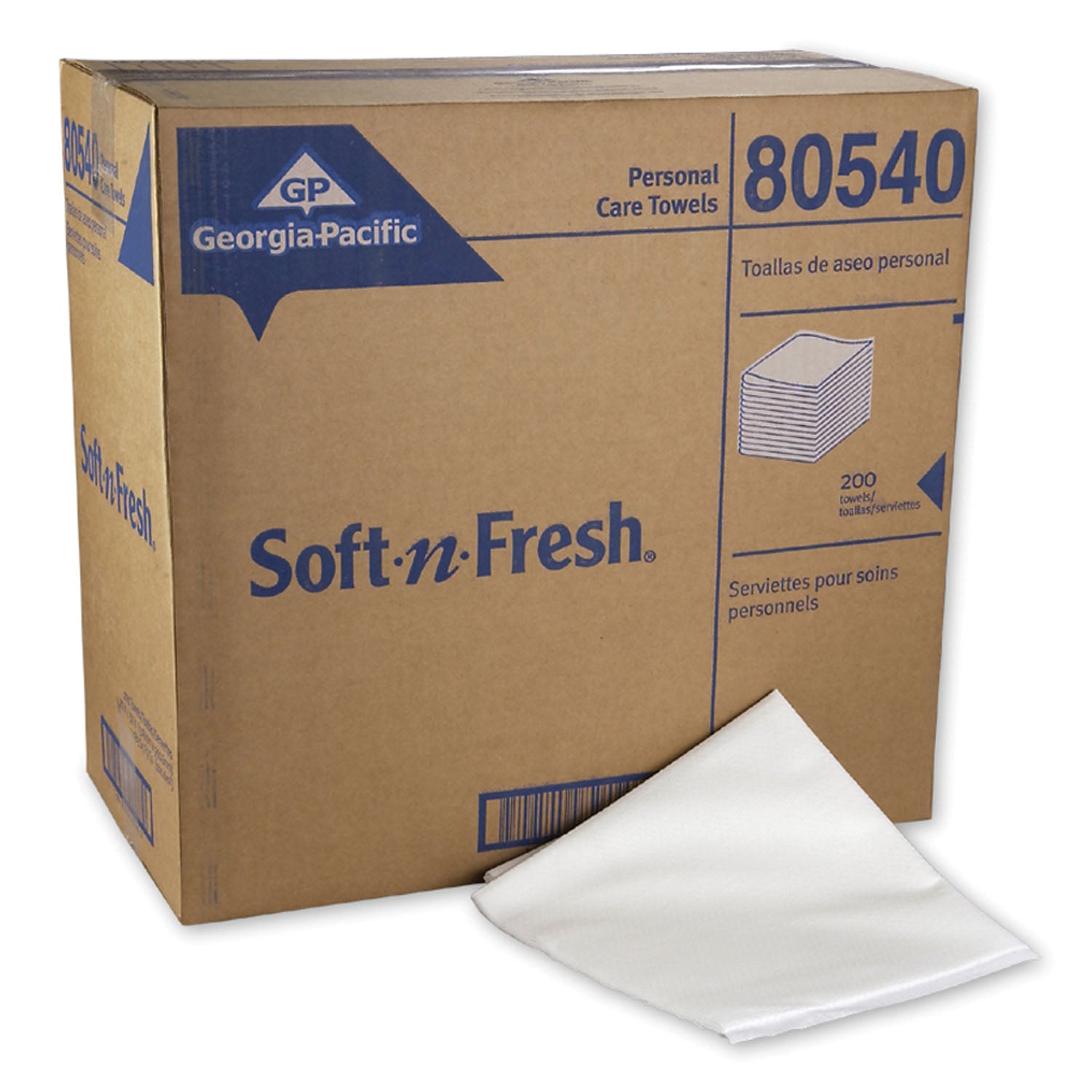 Patient Care Airlaid Disposable Bath Towels, White, 19_" x 39", 200 sht/cs