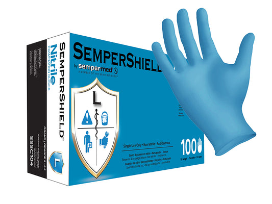 Glove, Exam, Nitrile, X-Large, Blue, 100/bx, 10 bx/cs