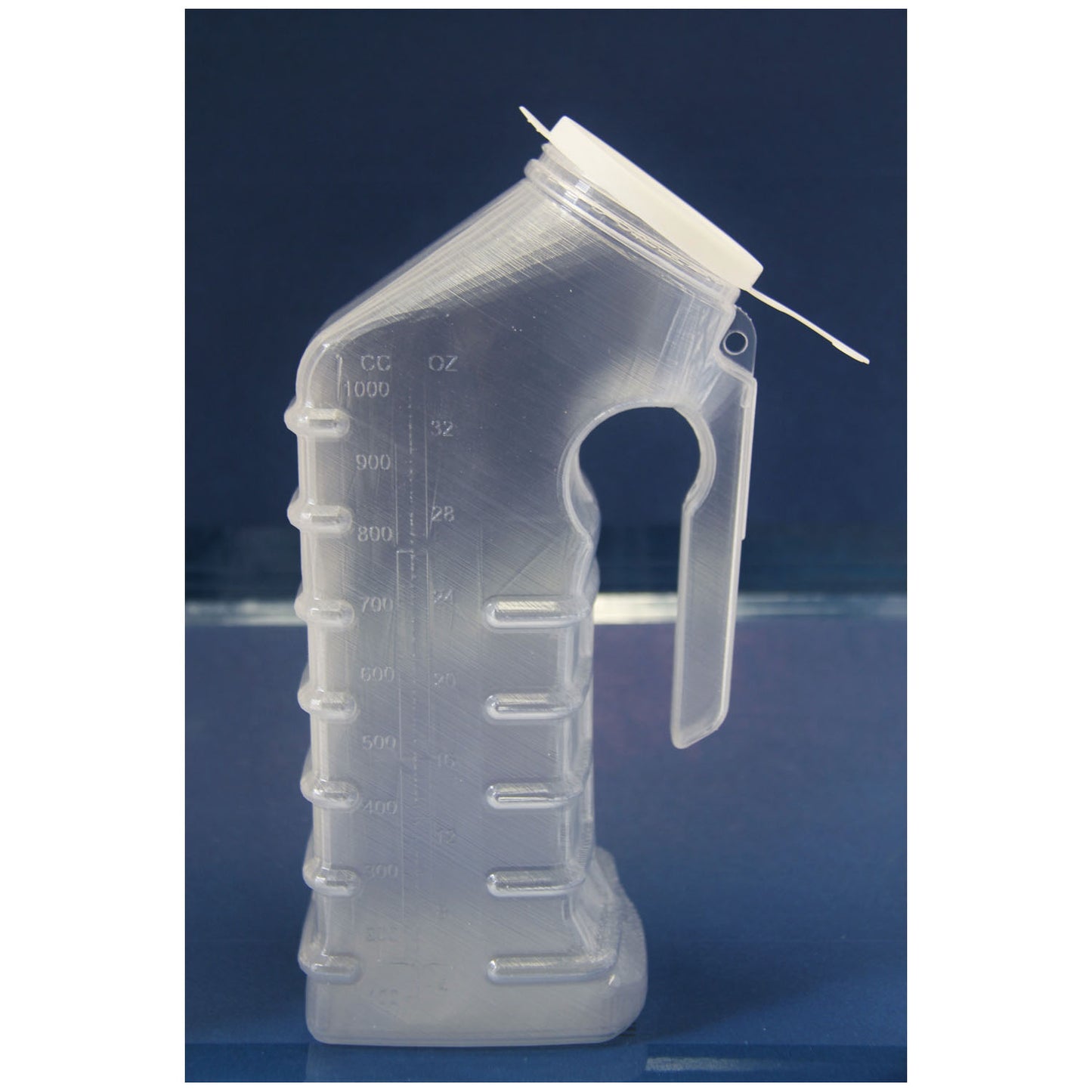 Male Urinal, with Lid, Translucent, 48/cs (20 cs/plt) 