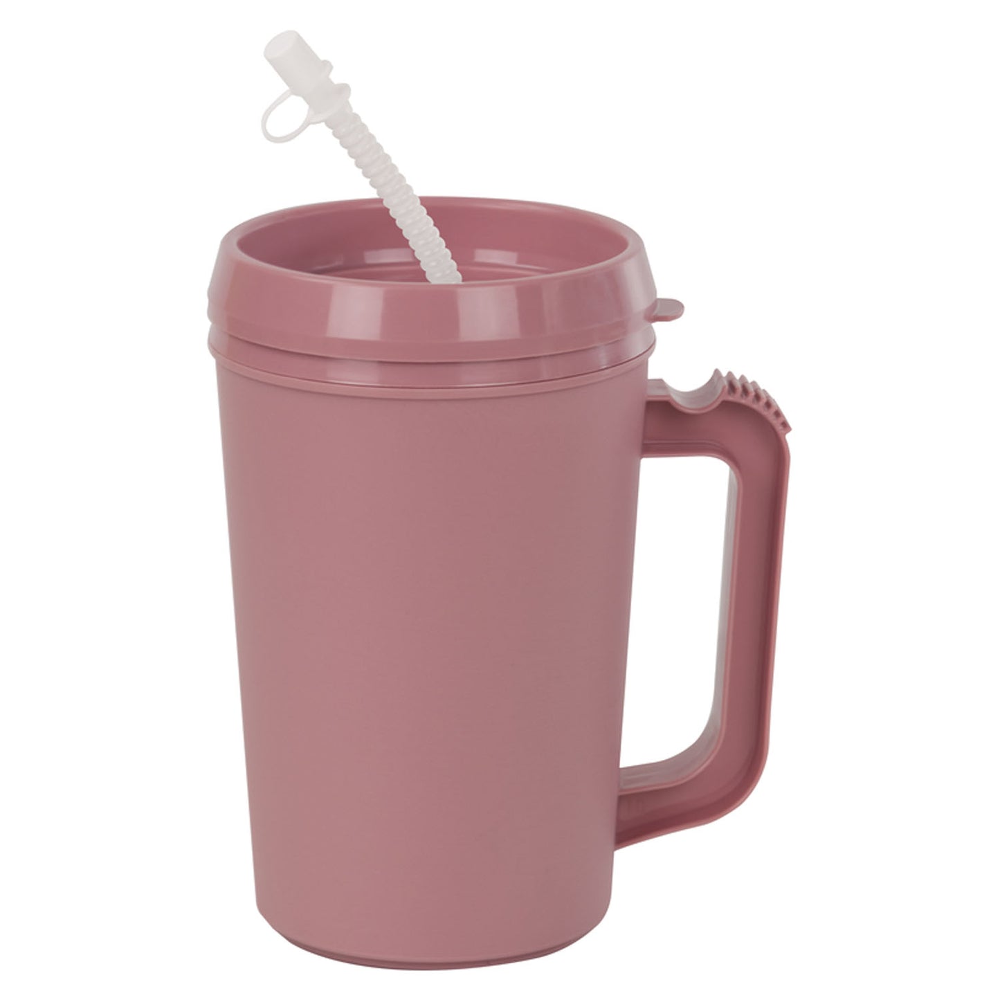 Insulated Mug, with Straw, 34 oz, Rose, 24/cs (20 cs/plt)