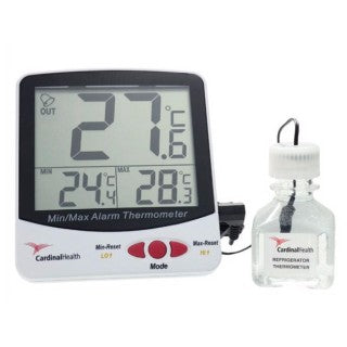 Digital Freezer/ Refrigerator Thermometer, Jumbo, Triple Display, Large Digit, Alarm, -50 to 70 C (Continental US Only) (Vendor MOQ 5 EA)<img align="middle" src="/images/MOQ.png" border="0" title="MOQ">