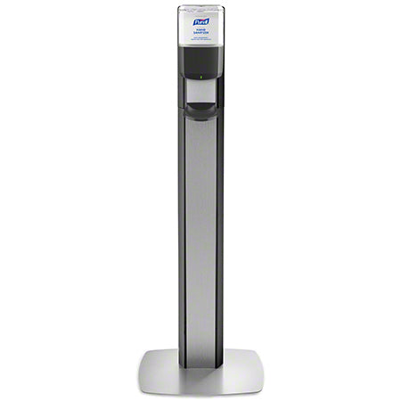 Purell Messenger ES8 Floor Stand, Graphite with Silver Panel (Dispenser Included), 1/cs