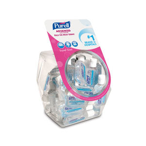 Instant Hand Sanitizer, 1 fl oz Bottle, Display Bowl, Refreshing Gel, 36/cs (Item is considered HAZMAT and cannot ship via Air or to AK, GU, HI, MP, PR, VI)