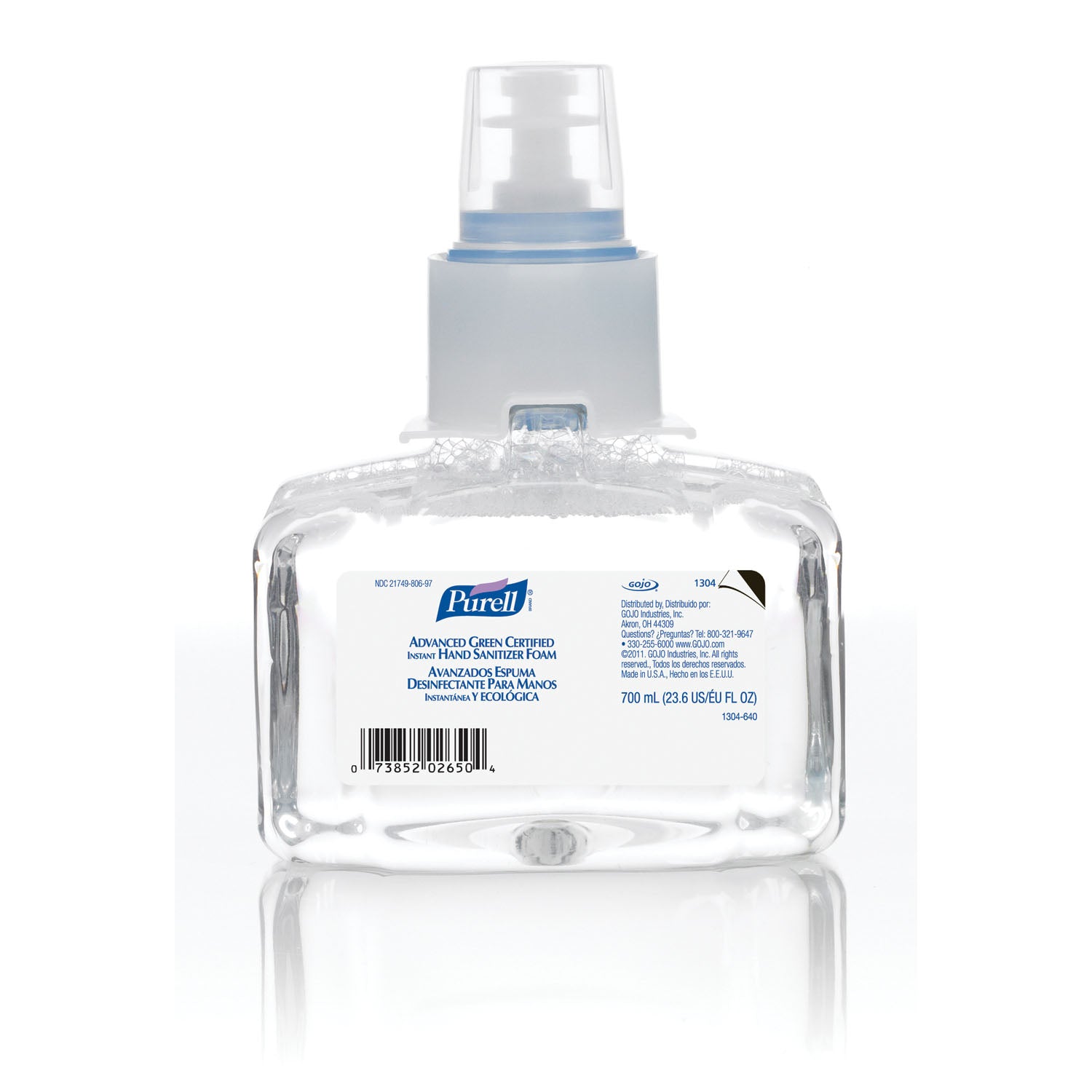 LTX Instant Foam Hand Sanitizer, 700mL, 3/cs