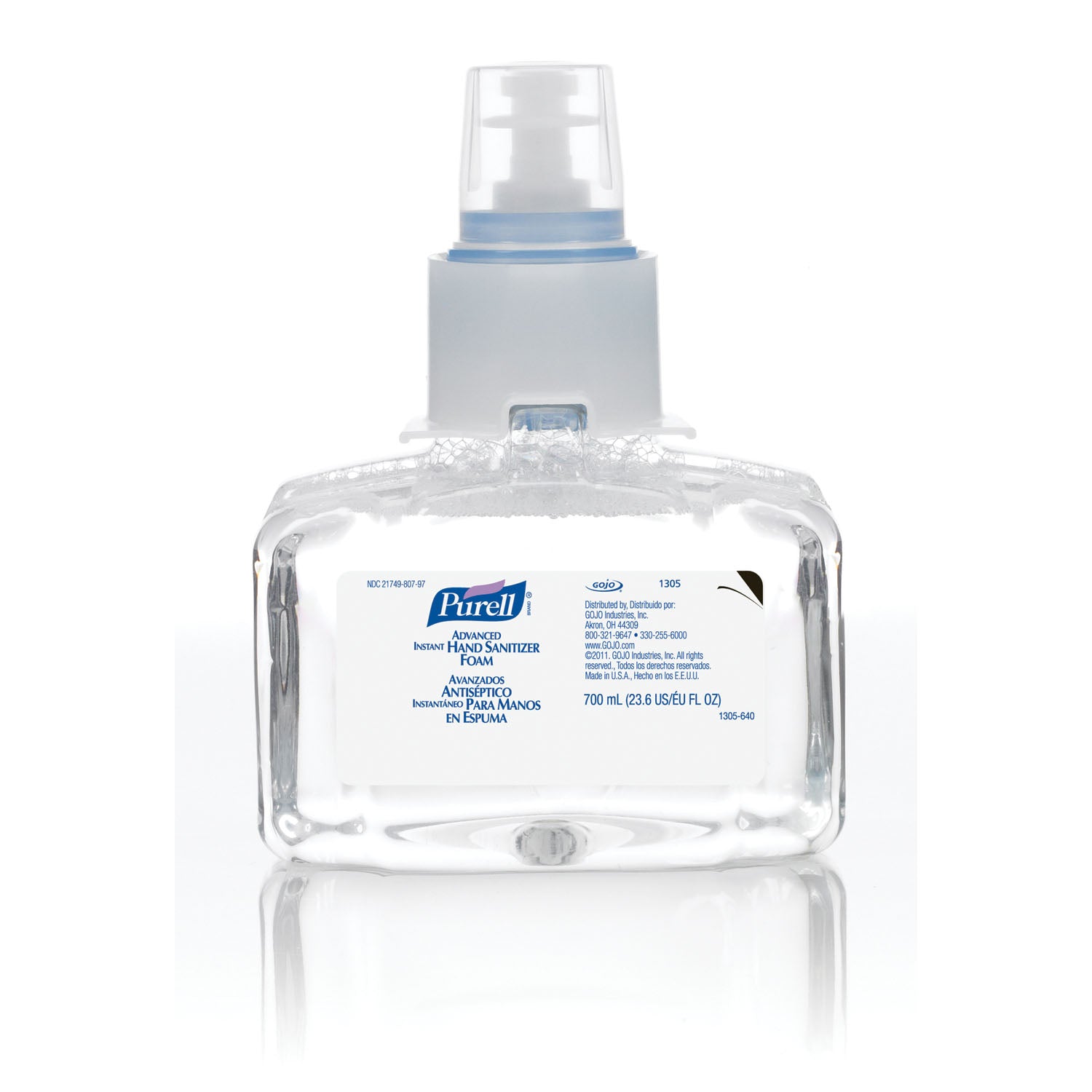 Instant Hand Sanitizer, Refill, Foam, 700mL, 3/cs