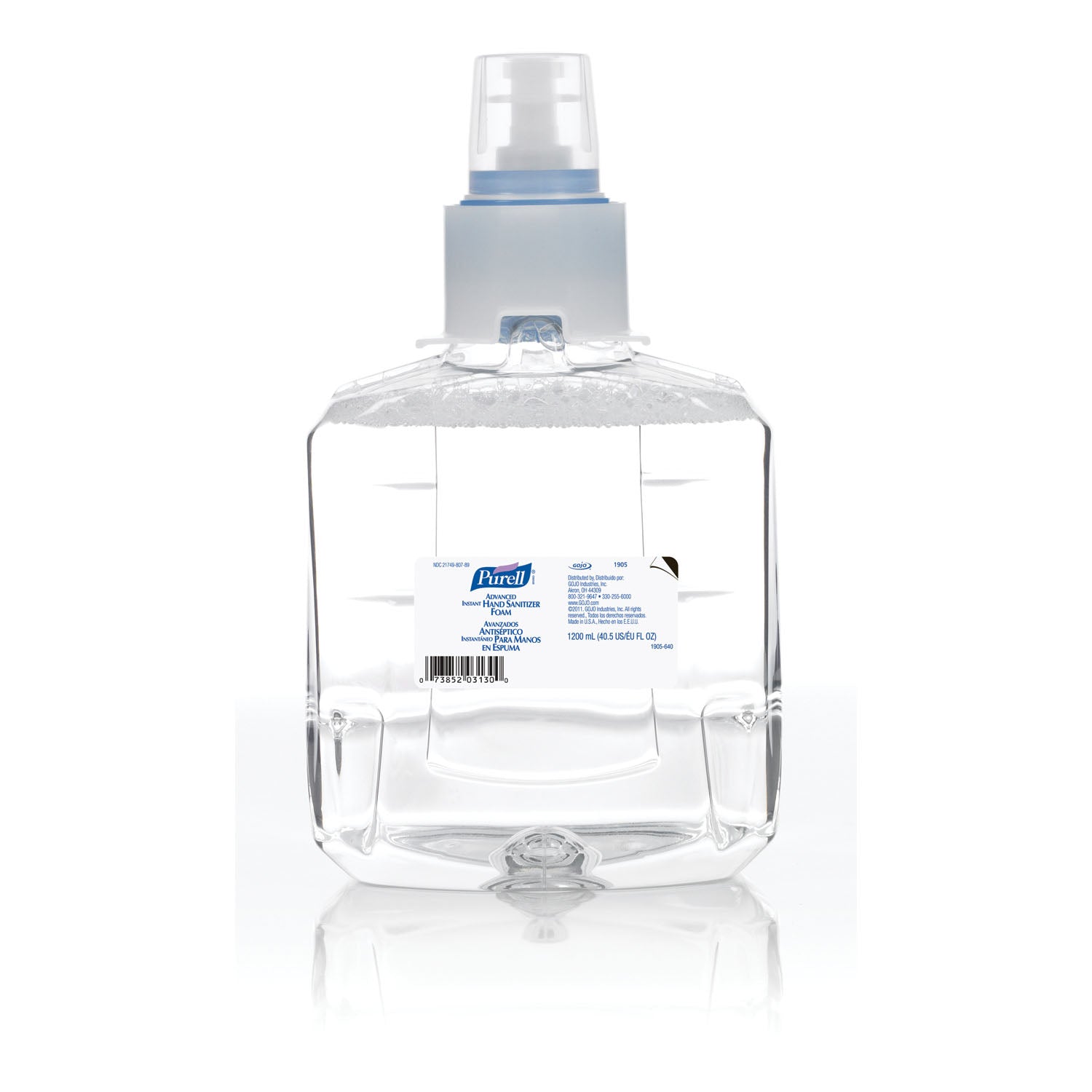 LTX Instant Foam Hand Sanitizer, 1200mL, 2/cs (252 cs/plt) (091209) (Item is considered HAZMAT and cannot ship via Air or to AK, GU, HI, MP, PR, VI)