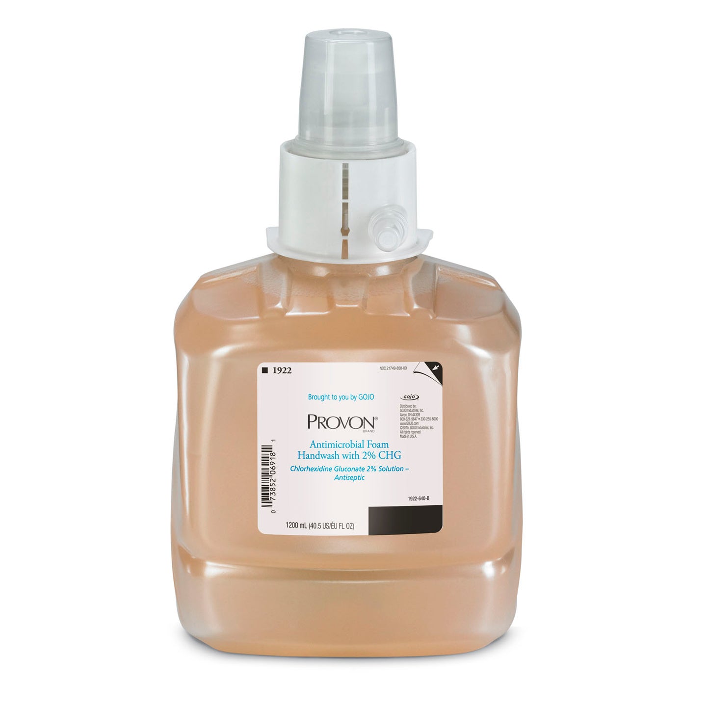 PROVON LTX 1200 mL, Foaming Antimicrobial Skin Cleanser with 2% CHG, 2/cs (252 cs/plt)
