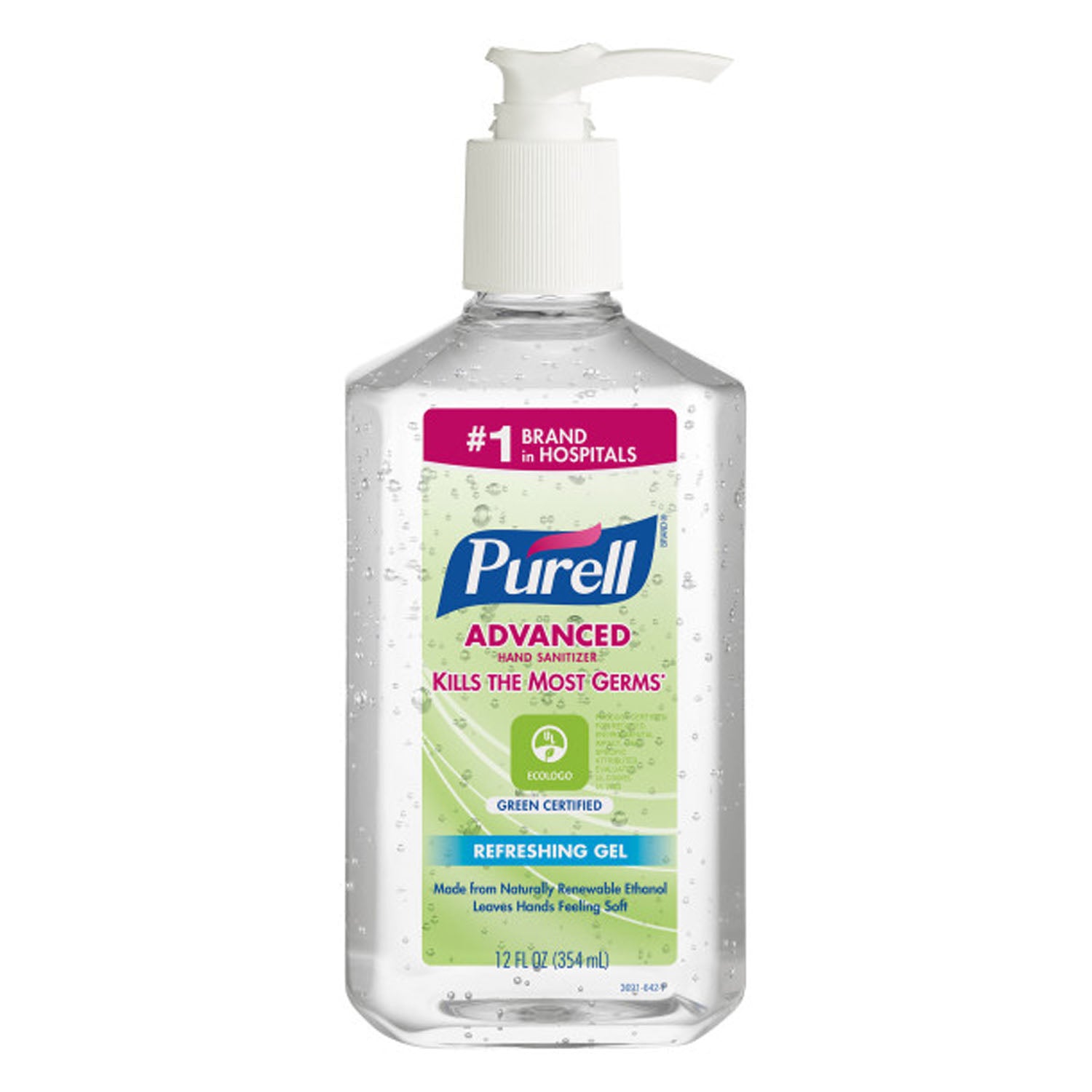 Hand Sanitizer, 12 fl oz Pump Bottle, 12/cs (091215) (Item is considered HAZMAT and cannot ship via Air or to AK, GU, HI, MP, PR, VI)