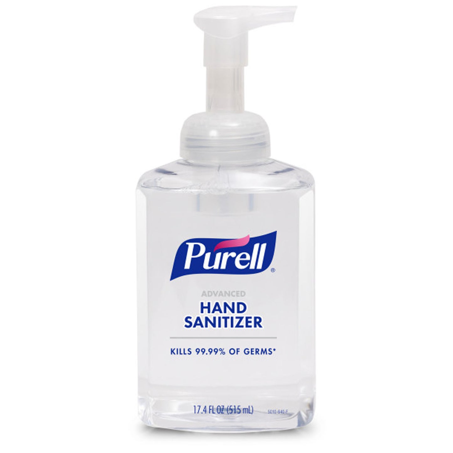 PURELL Advanced Hand Sanitizer Foam, 17.4 fl oz Pump Bottle, 4/cs