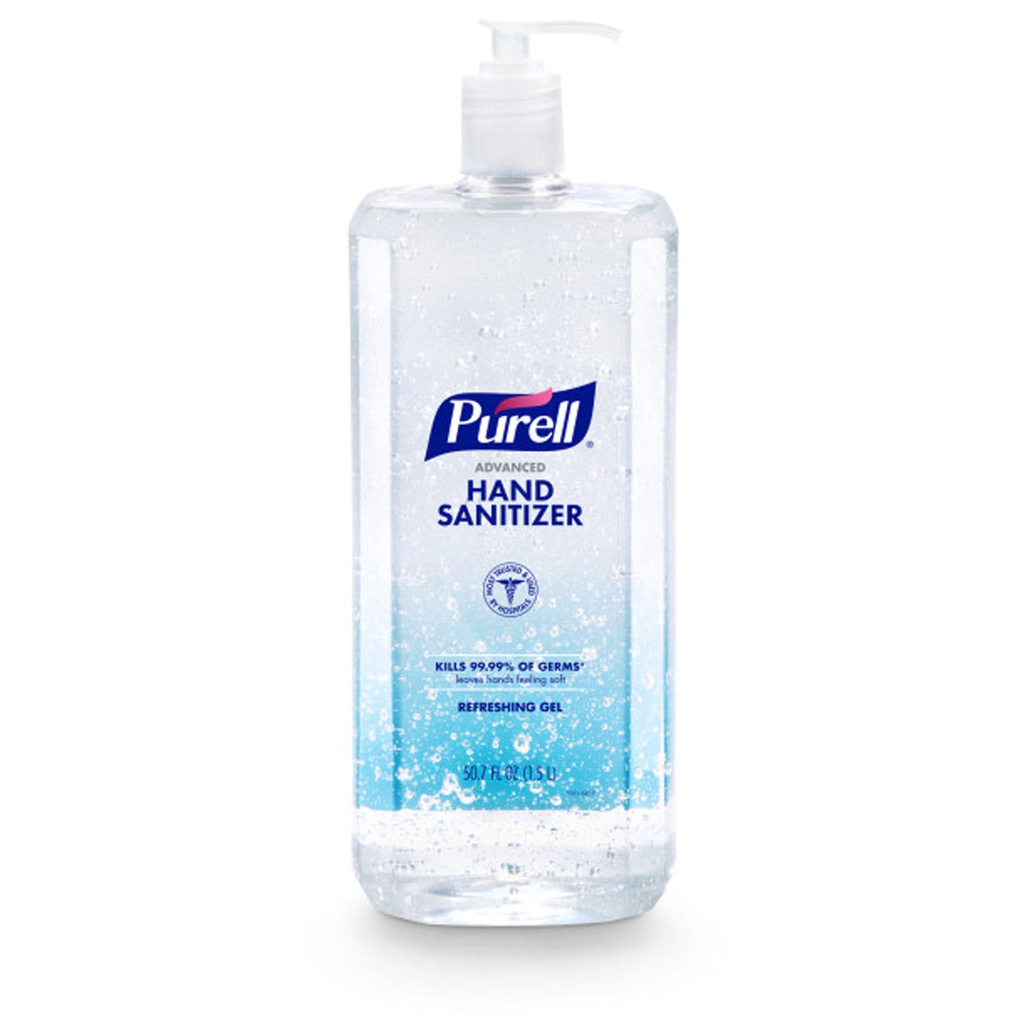 PURELL Advanced Hand Sanitizer, Refreshing Gel, 1.5L Pump Bottle, Clear, 4/cs (Item is considered HAZMAT and cannot ship via Air or to AK, GU, HI, MP, PR, VI)