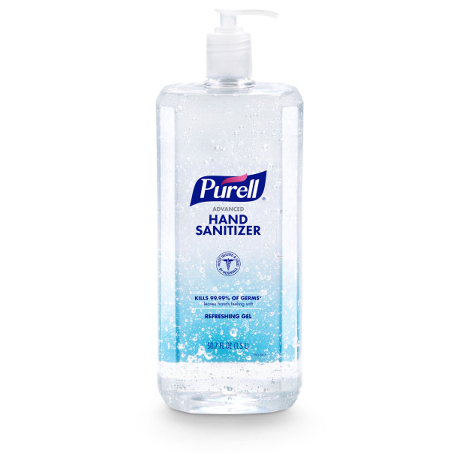 PURELL Advanced Hand Sanitizer, Refreshing Gel, 1.5L Pump Bottle, Clear, 4/cs (Item is considered HAZMAT and cannot ship via Air or to AK, GU, HI, MP, PR, VI)