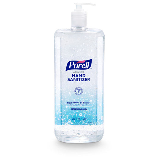 PURELL Advanced Hand Sanitizer, Refreshing Gel, 1.5L Pump Bottle, Clear, 4/cs (Item is considered HAZMAT and cannot ship via Air or to AK, GU, HI, MP, PR, VI)
