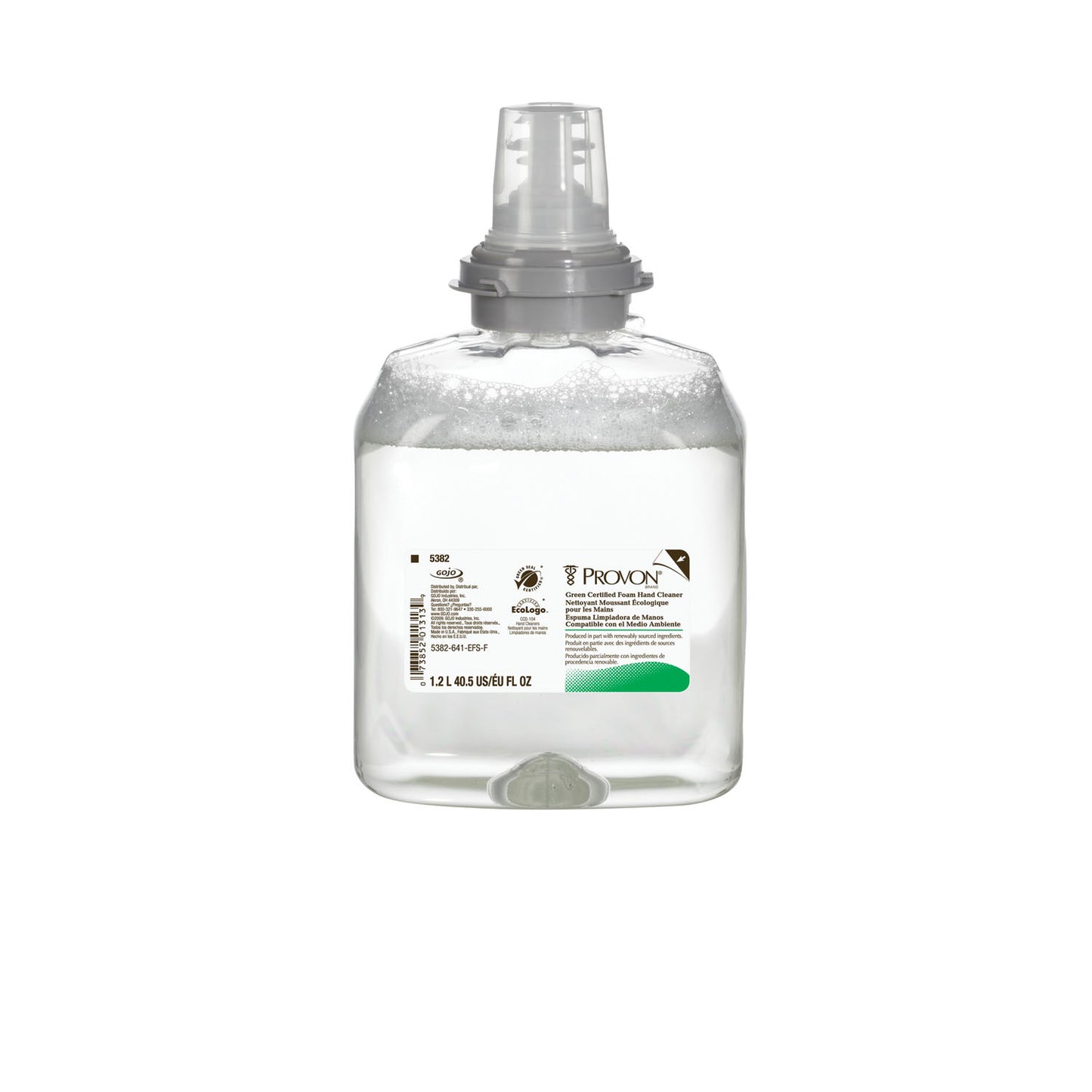 Green Certified Foam Cleaner, TFX 1200mL, 2/cs