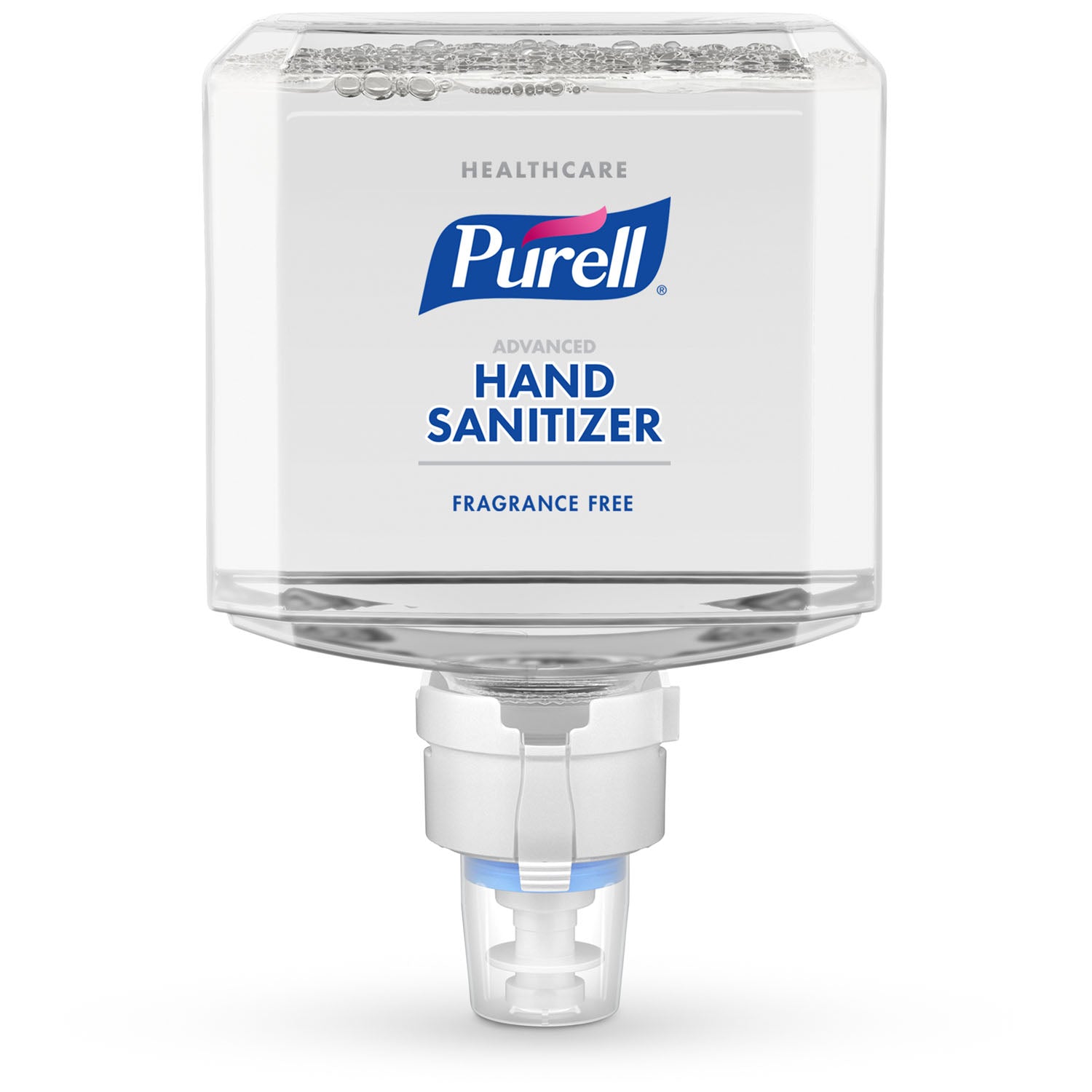Healthcare Advanced Hand Sanitizer Gentle & Free Foam, 1200 ml, Clear, 2/cs (200 cs/plt) (Item is considered HAZMAT and cannot ship via Air or to AK, GU, HI, MP, PR, VI)