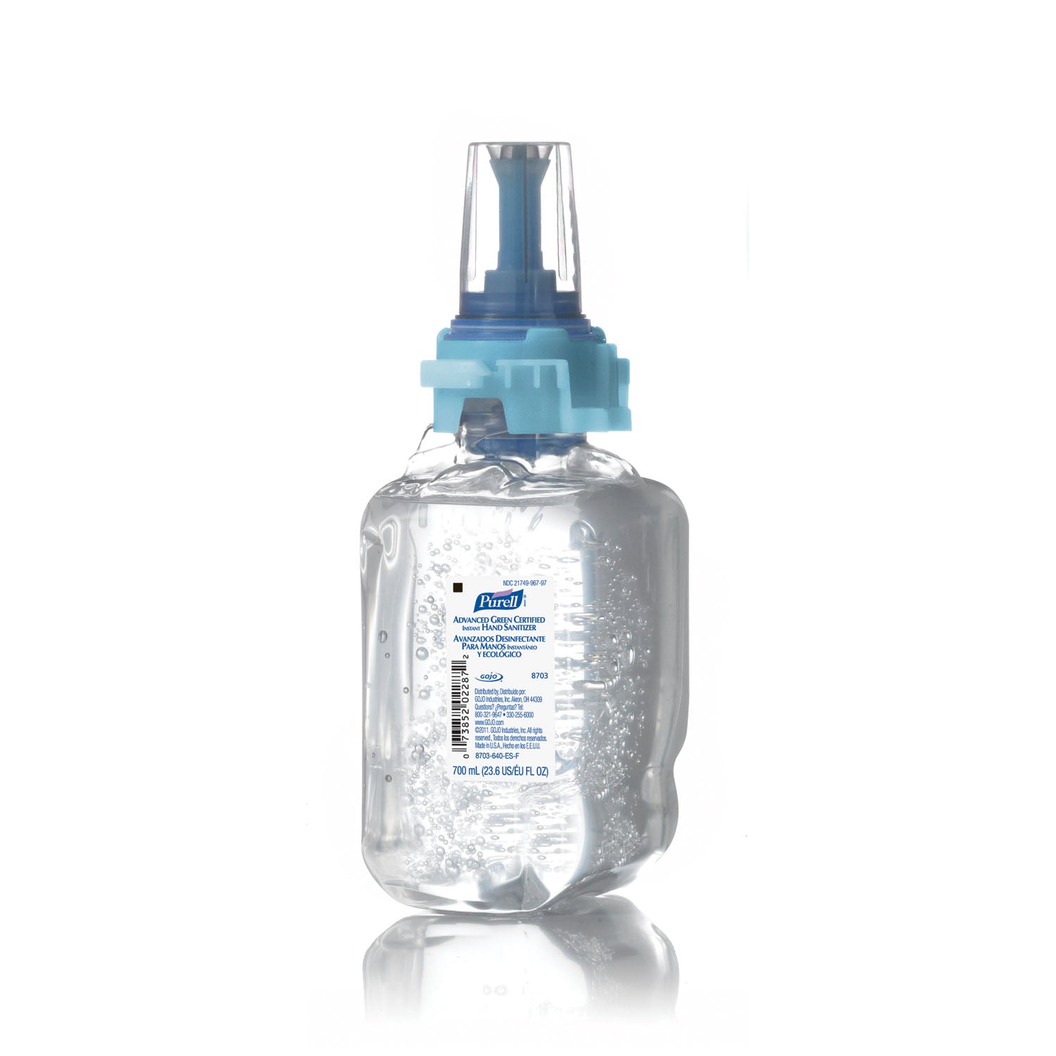 ADX Instant Hand Sanitizer, 700mL, 4/cs