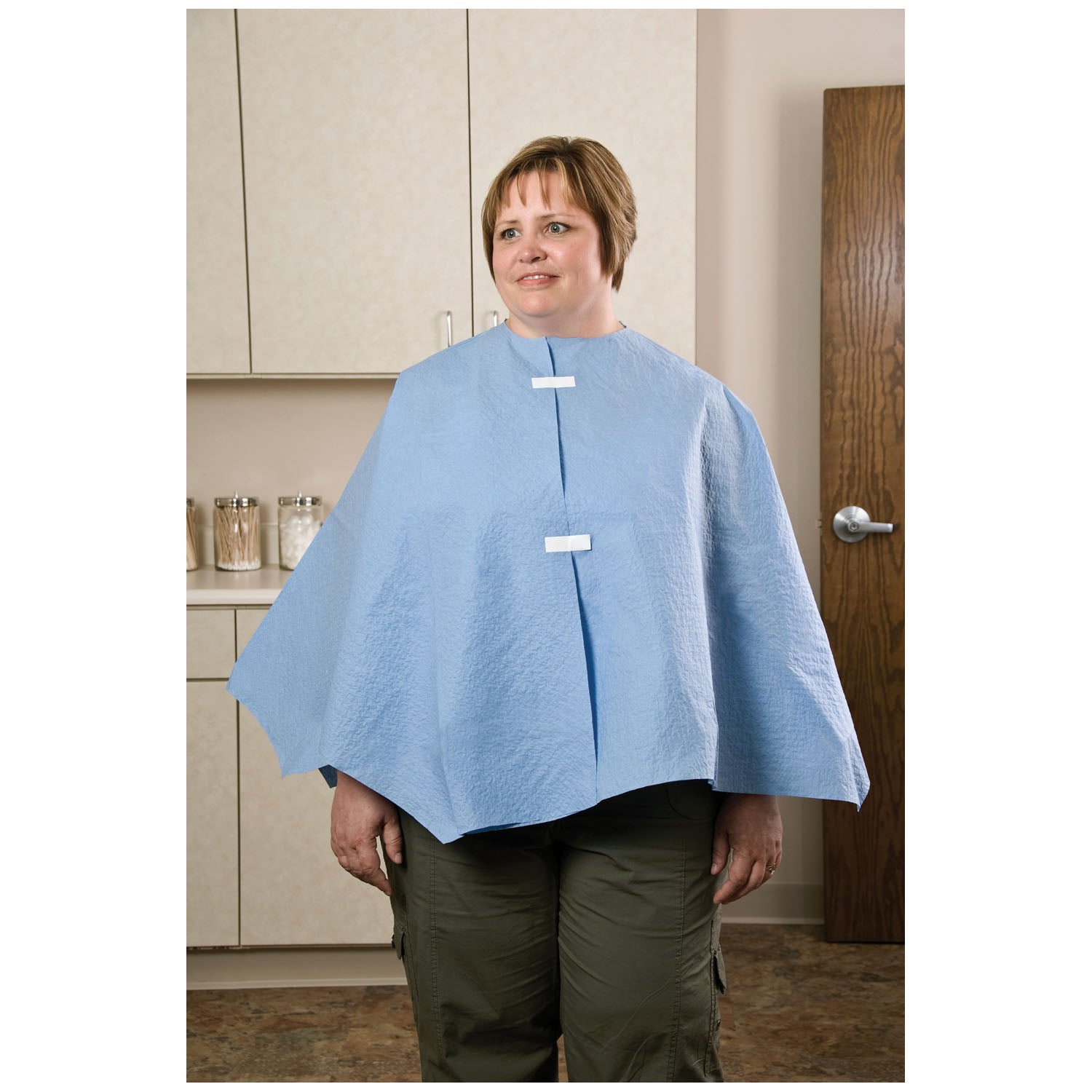 Exam Poncho, Extra Coverage, Blue, 56" x 28", 25/cs