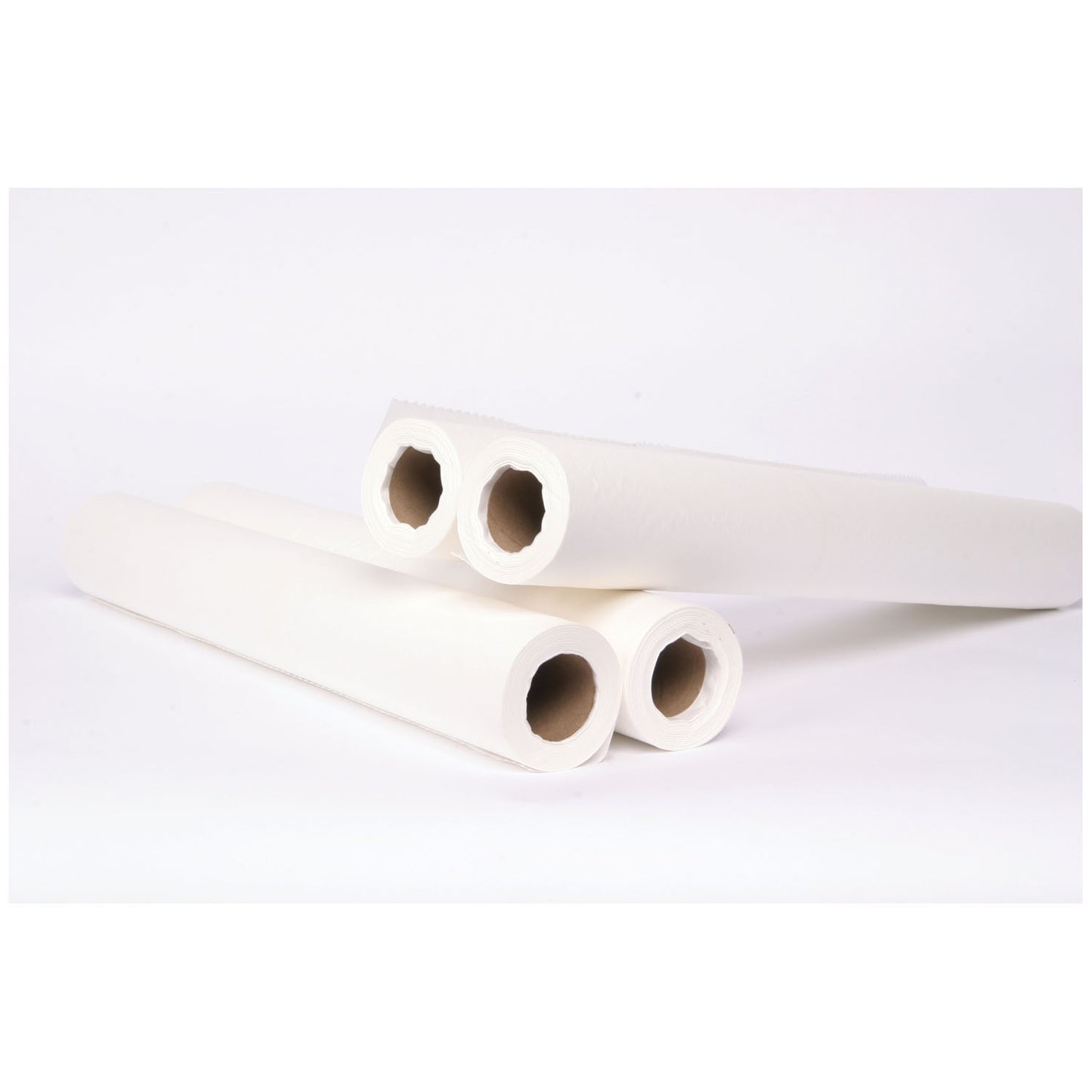 SpaEssentials Crepe Waxing Table Paper, 21" x 125 ft, White, 12 rl/cs