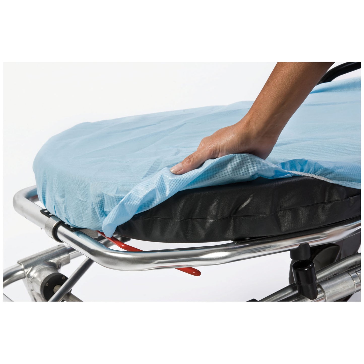 SnugFit Fitted Sheet, Large Barrier, 40" x 89", Non-Woven, Poly, Blue, 5/bg, 5 bg/cs (42 cs/plt)
