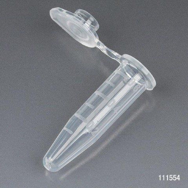 Microcentrifuge Tube, 1.5mL, PP, Attached Snap Cap, Graduated, Violet, Certified: Rnase, Dnase and Pyrogen Free, 500/bg