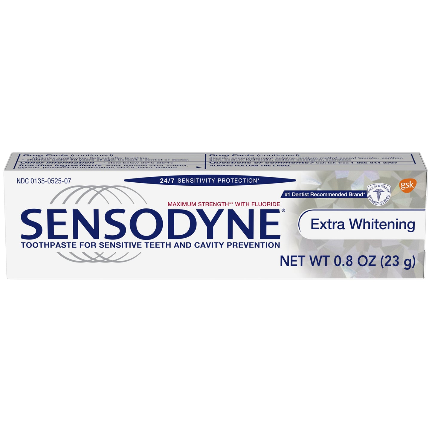 Sensodyne Extra Whitening Toothpaste, Trial Size. 0.8 oz. tube, 12/pkg, 3 pkg/cs (36 tubes total) (Available for sale in US only) (Products cannot be sold on Amazon.com or any other third Party sites.) (Item is Non-Returnable)