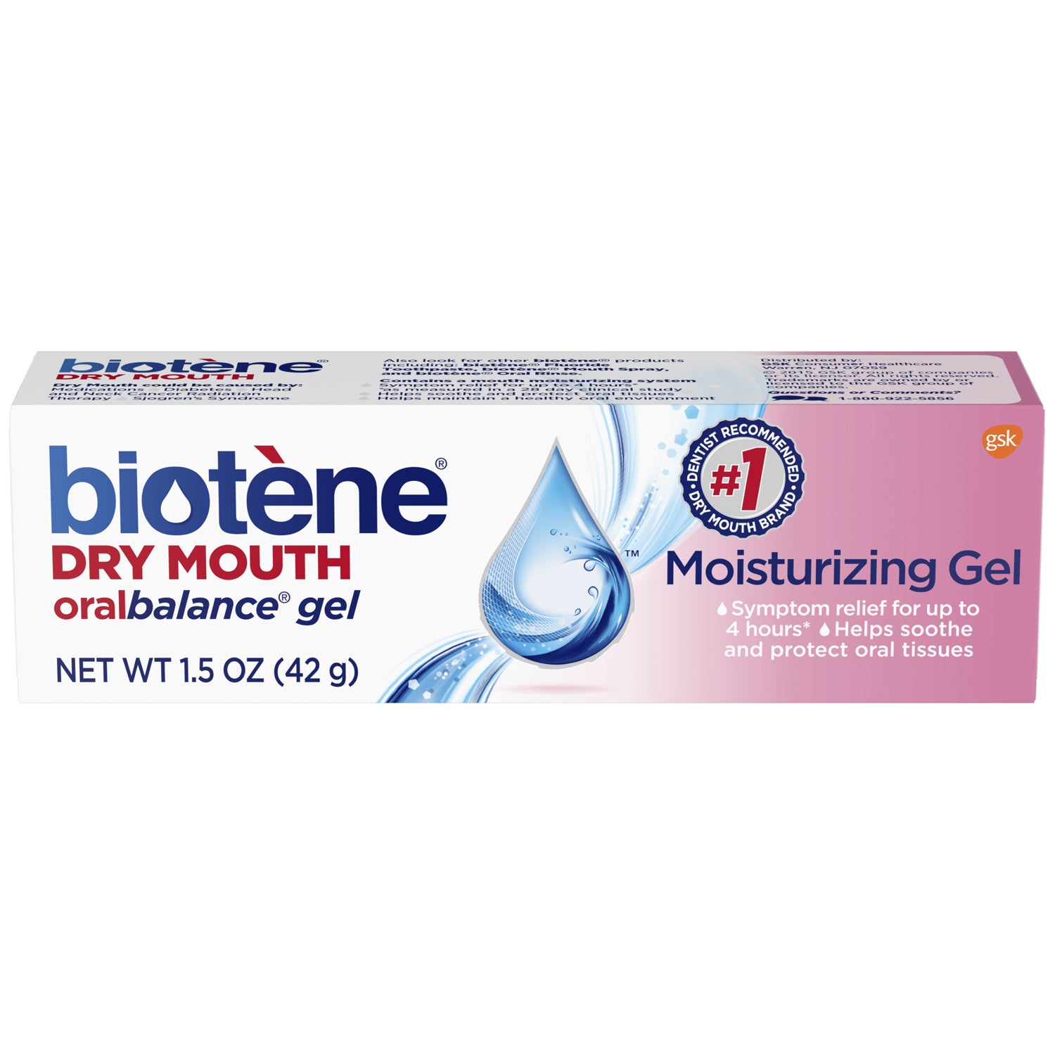 Biotene Dry Mouth OralBalance Gel, 1.5 oz. tube, 6/pack