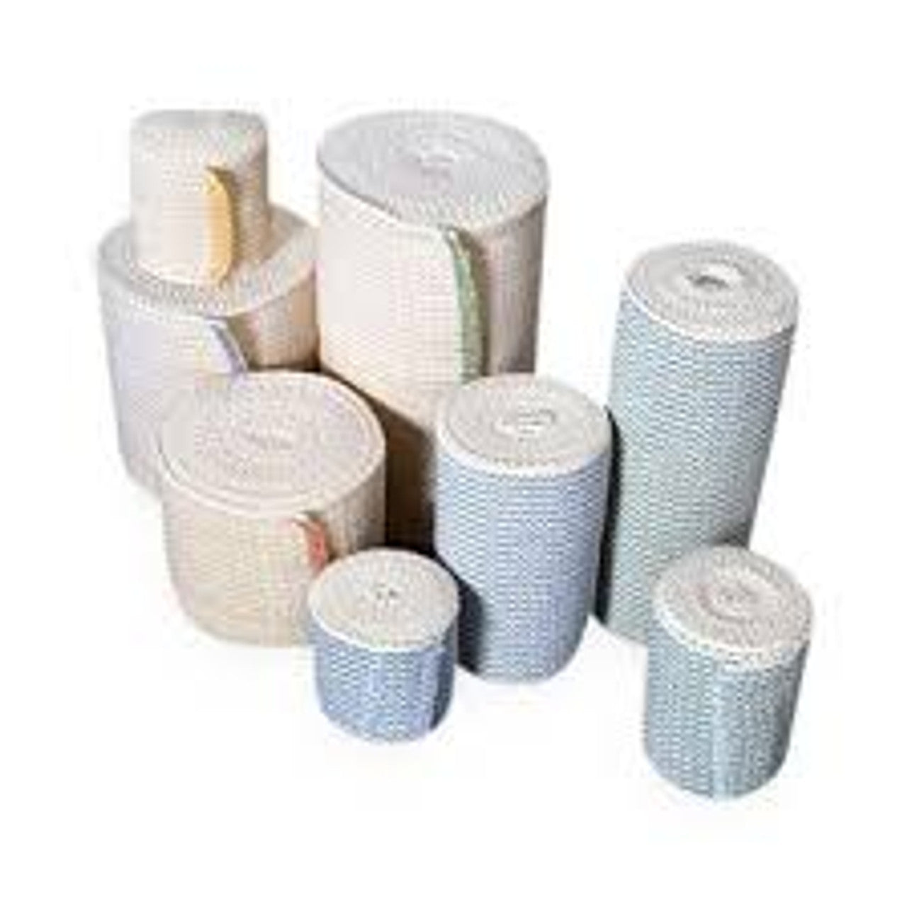 Elastic Bandage, Double Velcro Closure, 2" x 180", Beige, Non-Sterile, Individually Wrapped, 1 dz/pk, 6 pk/cs