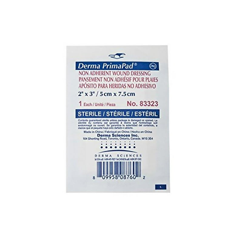 Non-Adherent Absorbent Pad, 2" x 3", Sterile, 100/bx, 24 bx/cs