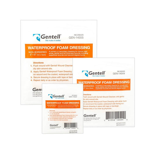 Waterproof Foam, 2" x 2", Non-Bordered Dressing, 50/bx