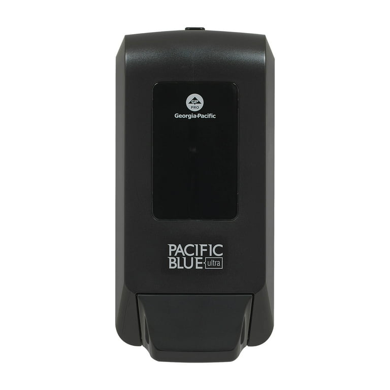 Pacific Blue Ultra Manual Soap & Sanitizer Dispenser, Black, 5.6" x 4.4" x 11.5"