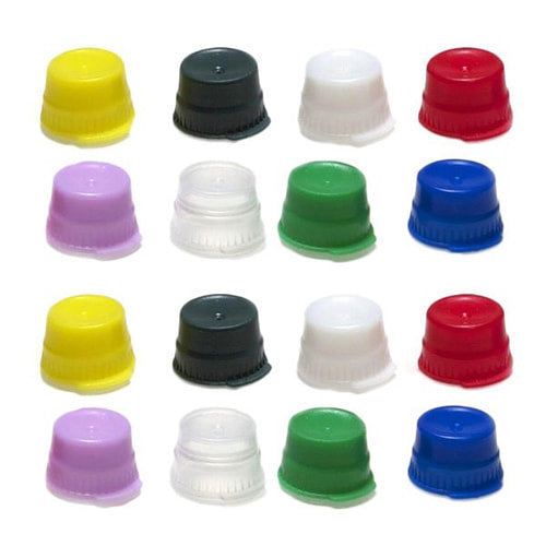 Blood Collection Tube Cap, 2-Thumb Tabs, 13mm, Green, 1000/bg