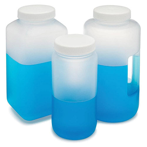 Diamond RealSealBottle, Wide Mouth Rectangular, HDPE with PP Closure, 250mL, 12/bg