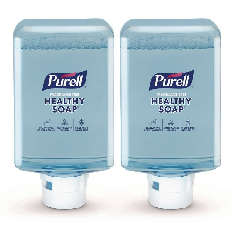 PURELL HEALTHY SOAP with CLEAN RELEASE Technology, Foam, Fragrance-Free, 1200 ml, 2/cs