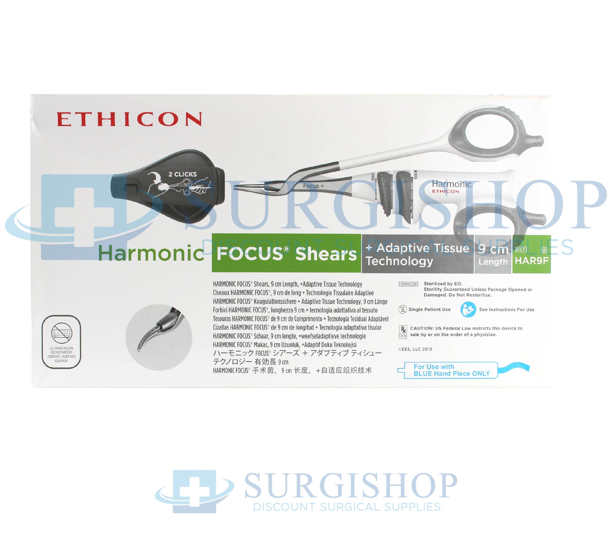 HS FOCUS + 9cm Curved Shear, 6/bx (Continental US Only)