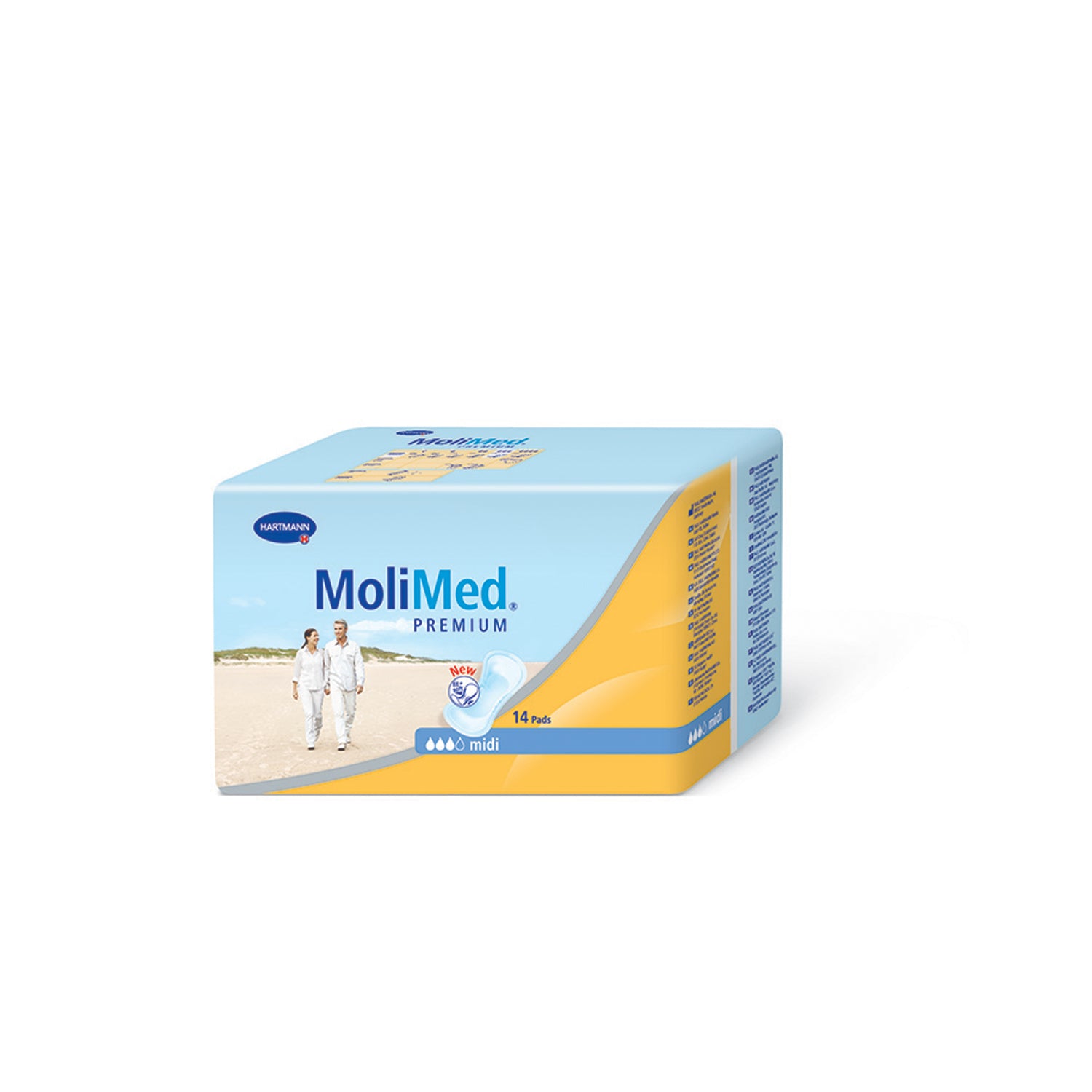 Midi Bladder Control Pad, 13" x 5_", 14/pk, 12 pk/cs