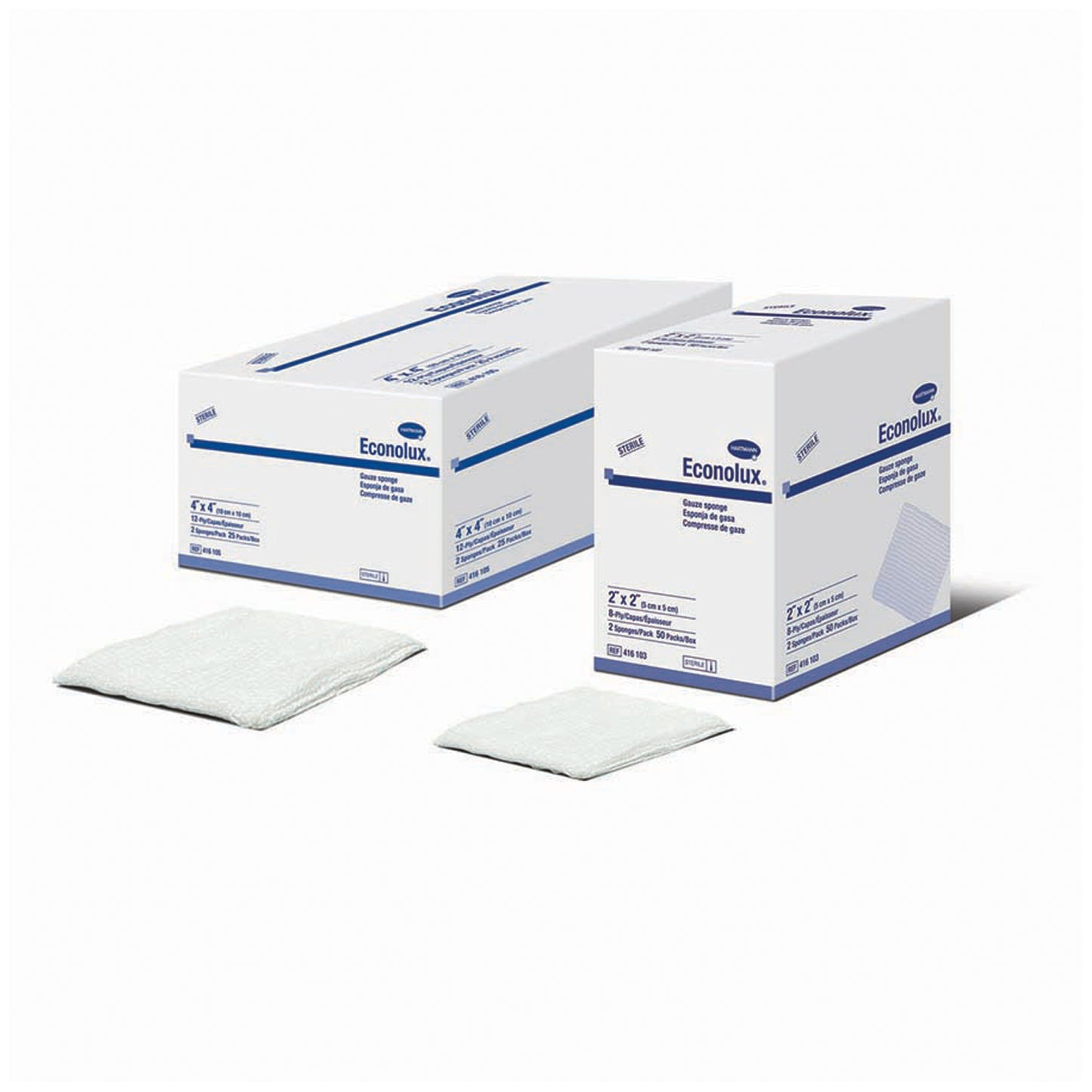 Gauze Sponge, 4" x 4", 12-Ply, Non-Sterile, 200/slv, 10 slv/cs