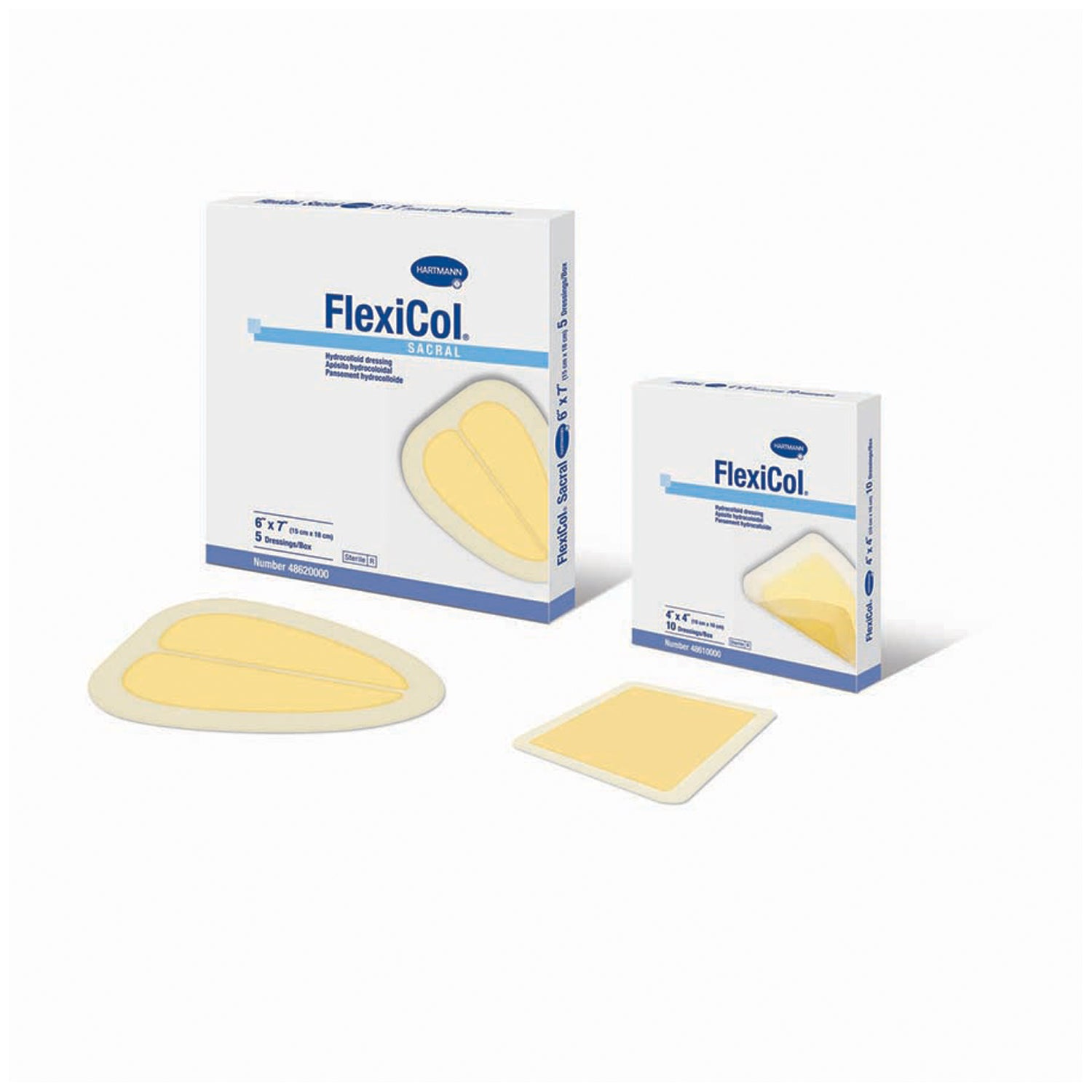 Hydrocolloid Dressing, 4" x 4" Thin, 10/bx 