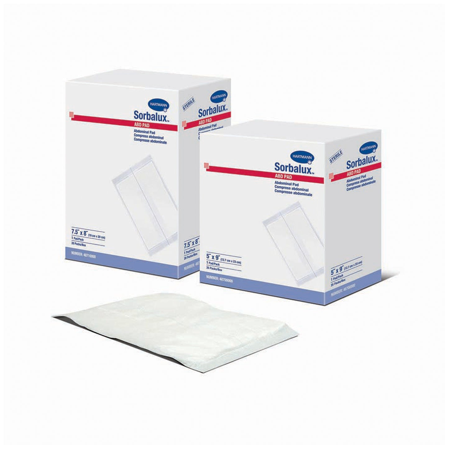ABD Pad, 8" x 10", Sterile, Latex Free (LF), 16/bx, 20 bx/cs