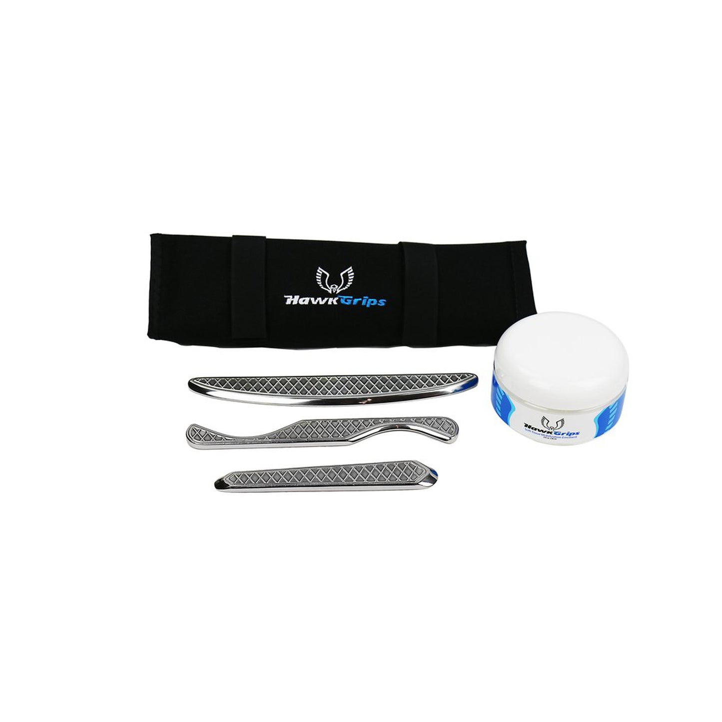 Introductory Set. Includes one each HG4, HG8, HG9 small instruments, a roll-up carrying case, one 8 oz. jar of regular emollient, and a User Manual (Products cannot be sold on Amazon.com, Walmart.com, eBay or any other 3rd party platform)