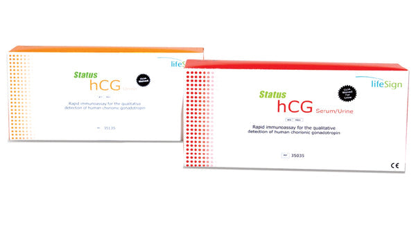 Status hCG Urine/Serum Combo Cassette, CLIA Waived/Moderate, 35 tests/bx (Item is Non-Returnable)