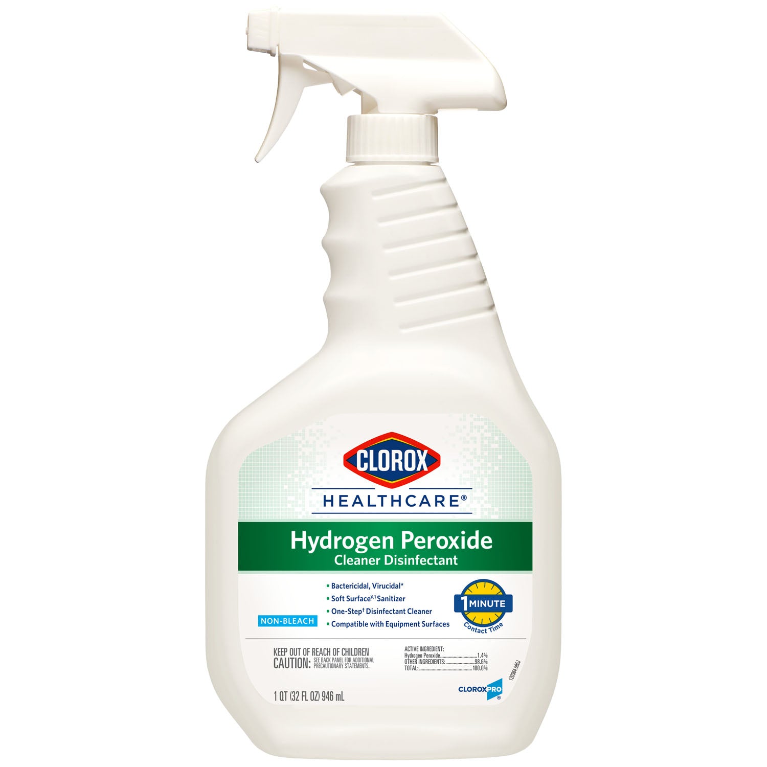 Clorox Healthcare Hydrogen Peroxide Cleaner Disinfectant Spray, 32 oz, 9/cs (48 cs/plt) (Continental US Only)