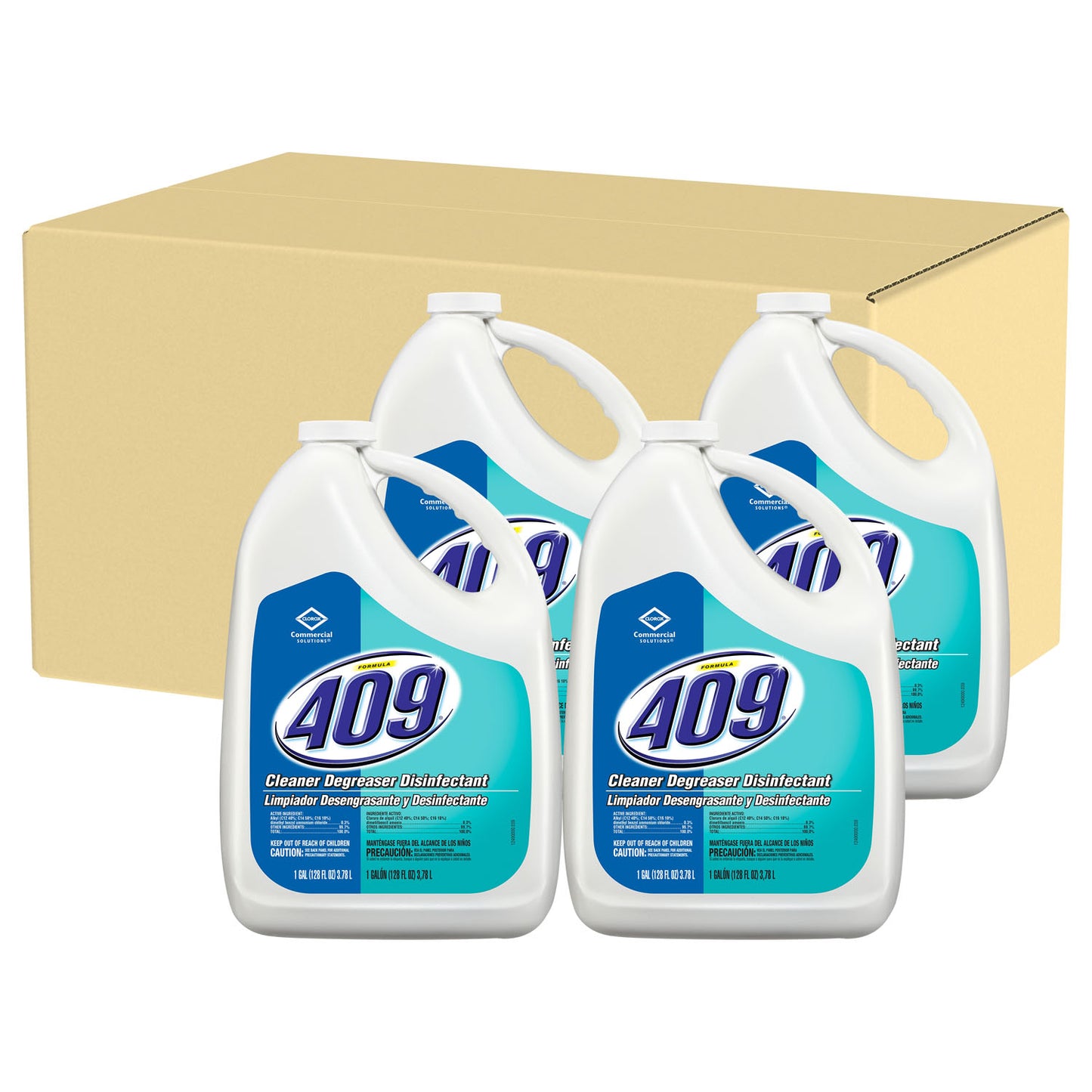 Clorox Commercial Solutions Formula 409 Cleaner Degreaser Disinfectant Refill, 128 fl oz, 4/cs (Continental US Only)