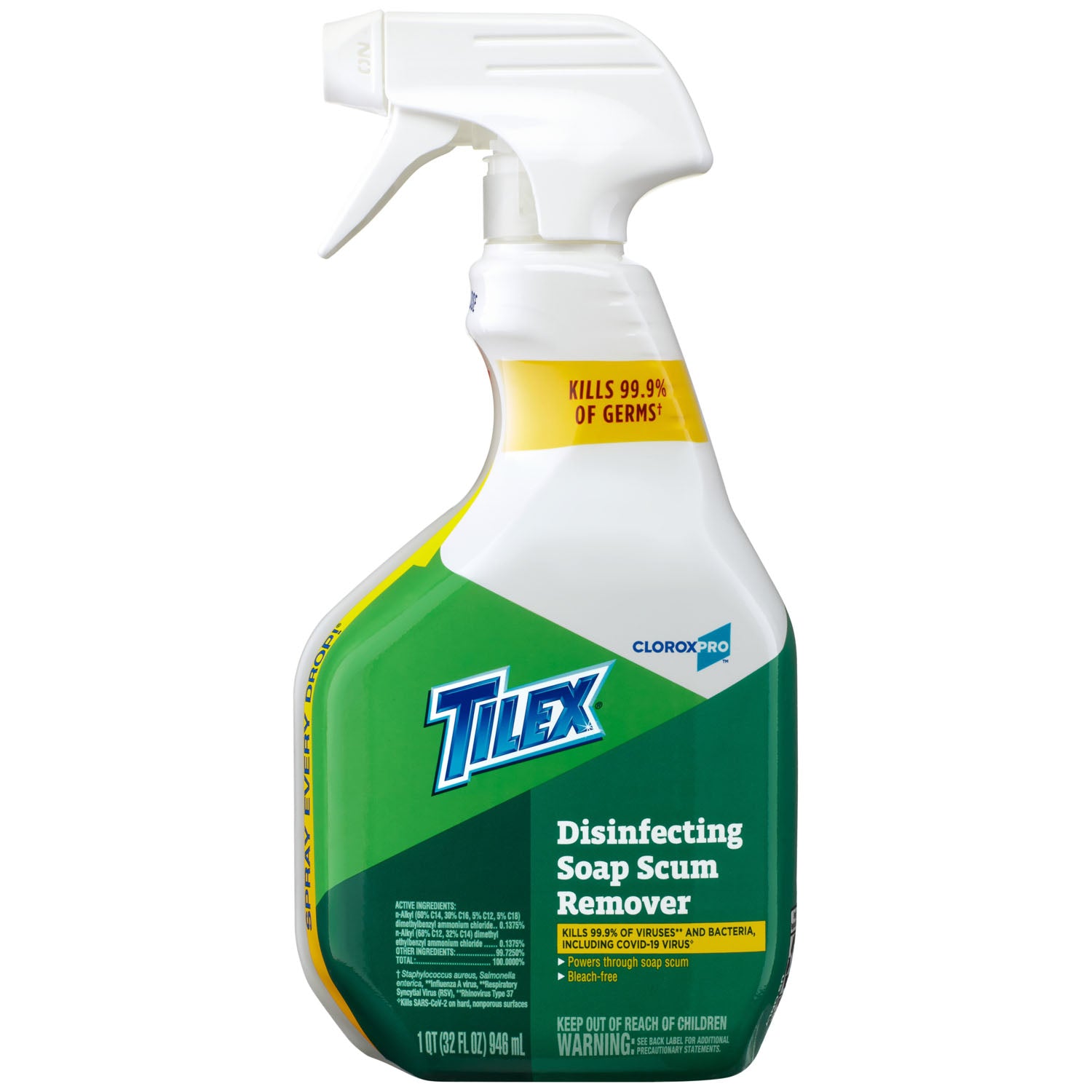 CloroxPro Tilex Disinfecting Soap Scum Remover Spray, 32 fl oz, 9/cs (Continental US Only)