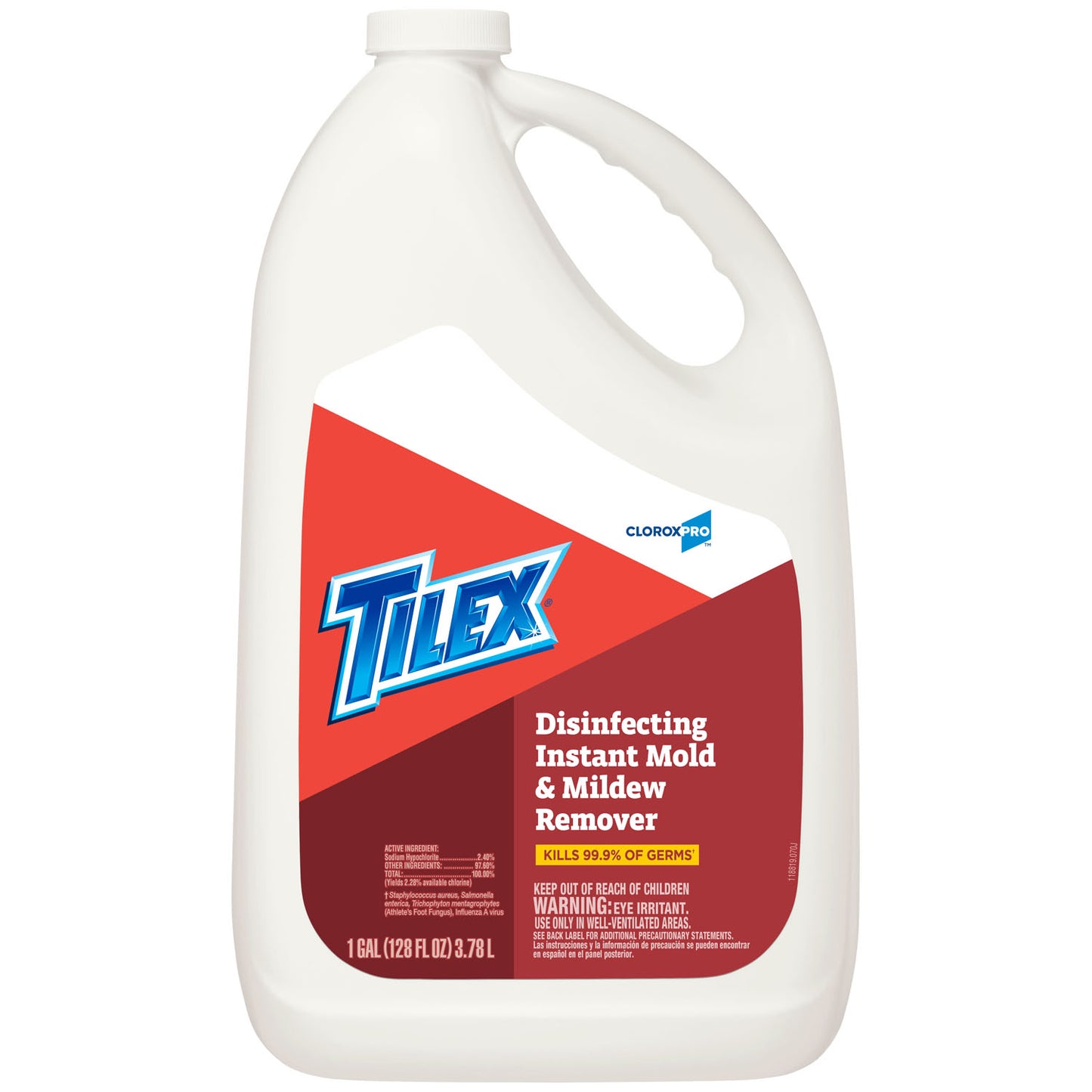 CloroxPro Tilex Disinfecting Instant Mold and Mildew Remover Refill, 128 fl oz, 4/cs (Continental US Only)